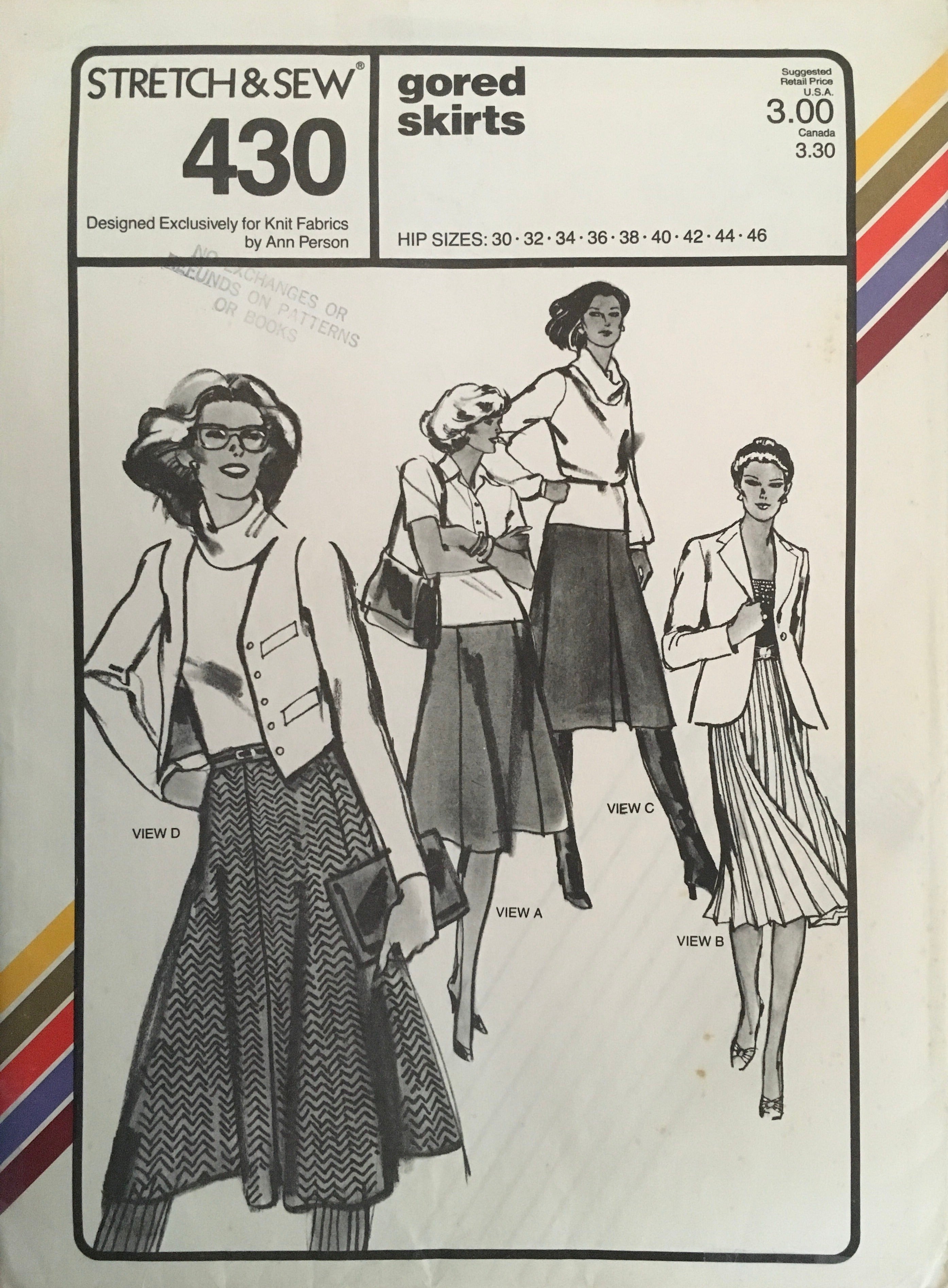 Stretch & Sew 430 Sewing Pattern (Vintage) UNCUT