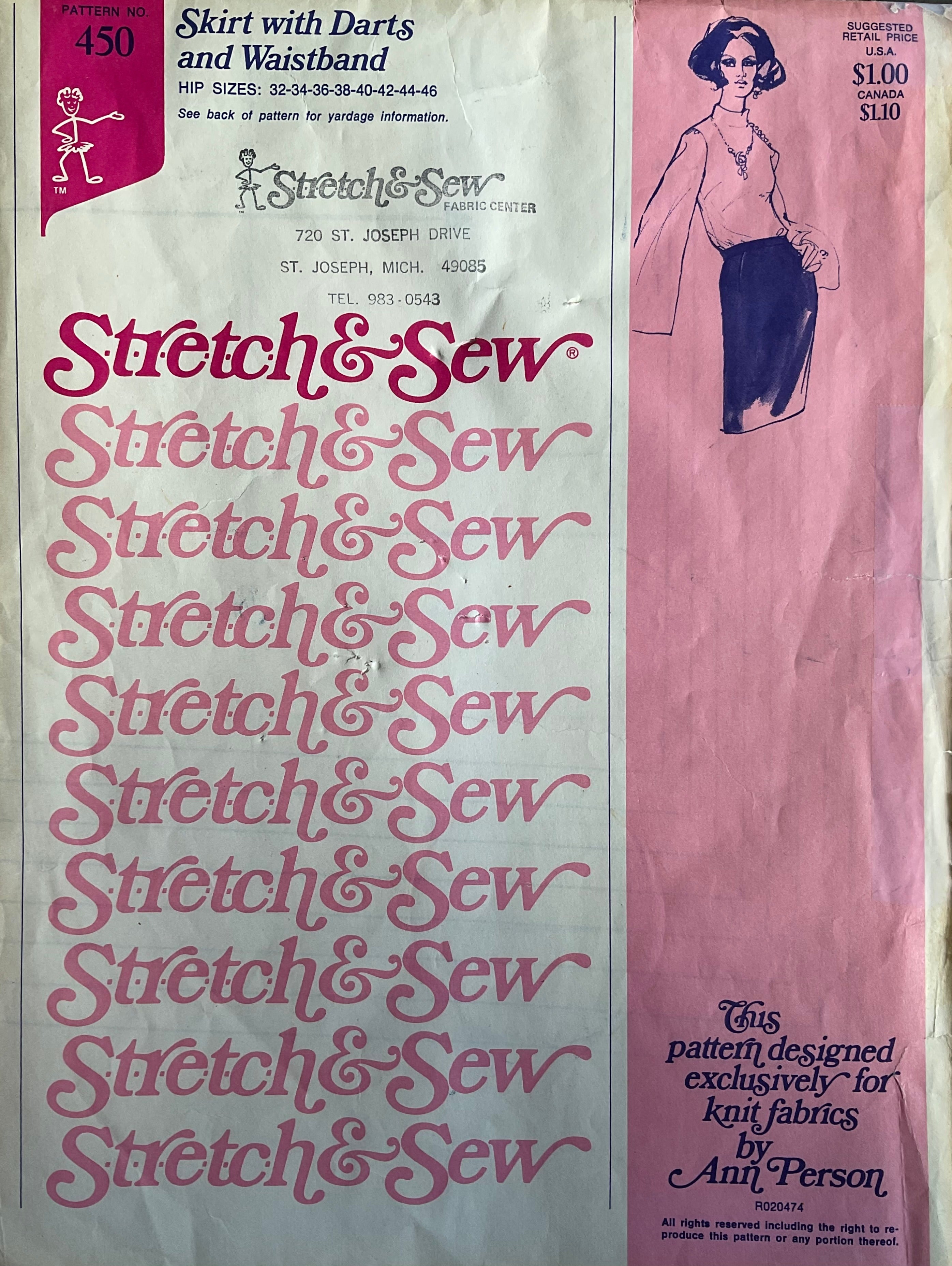 Stretch & Sew 450 Sewing Pattern (Vintage) UNCUT