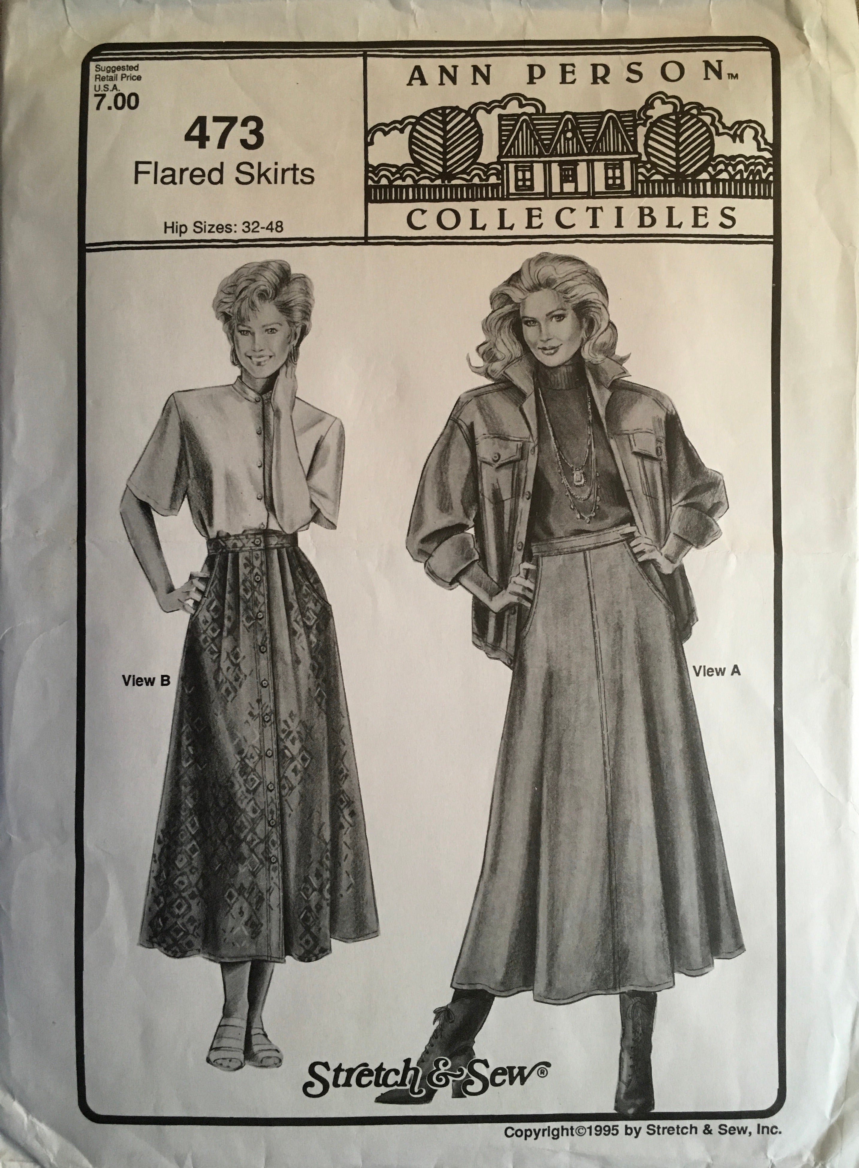 Stretch & Sew 473 Sewing Pattern (Vintage) CUT