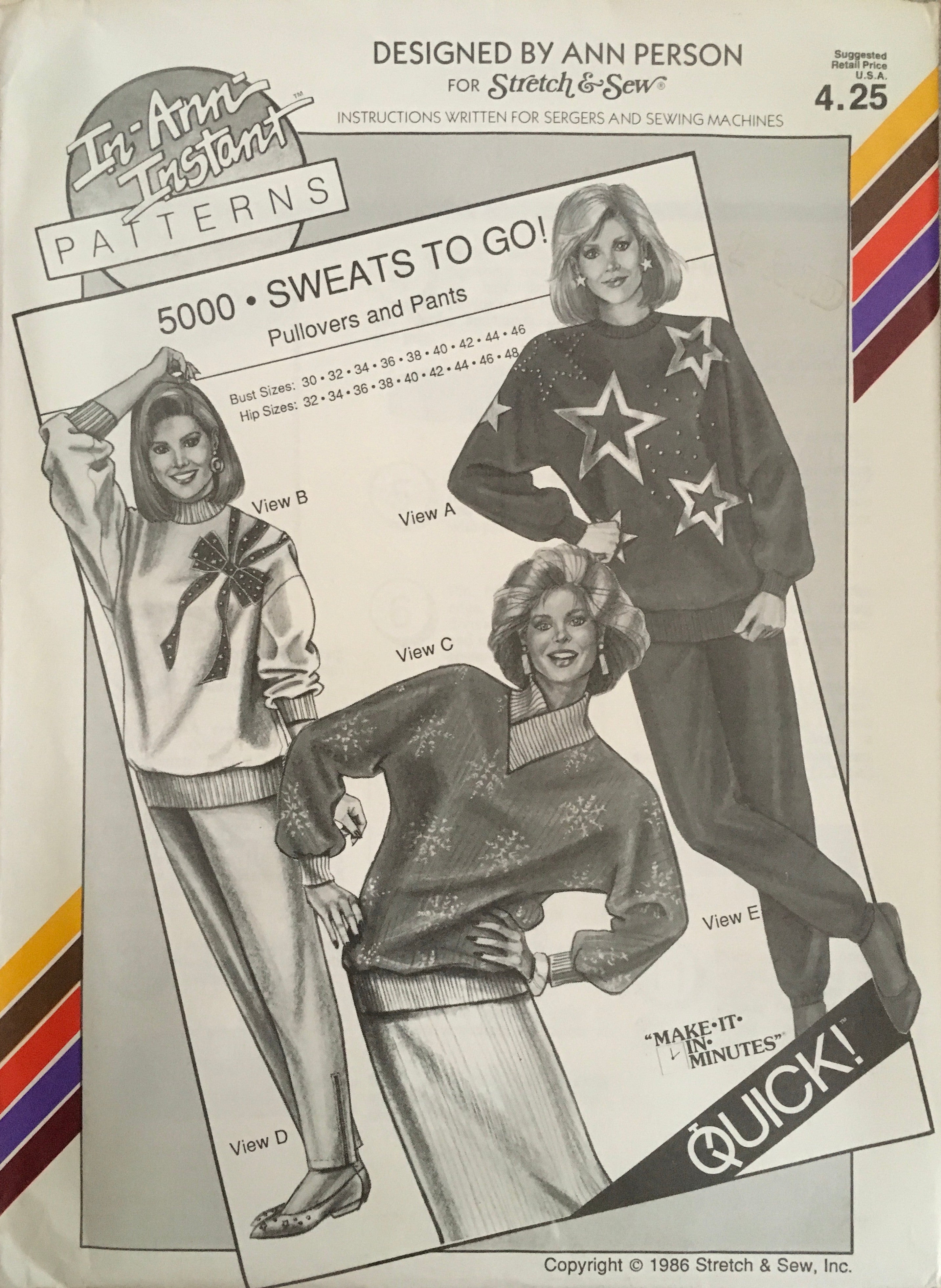 Stretch & Sew 5000 Sewing Pattern (Vintage) UNCUT