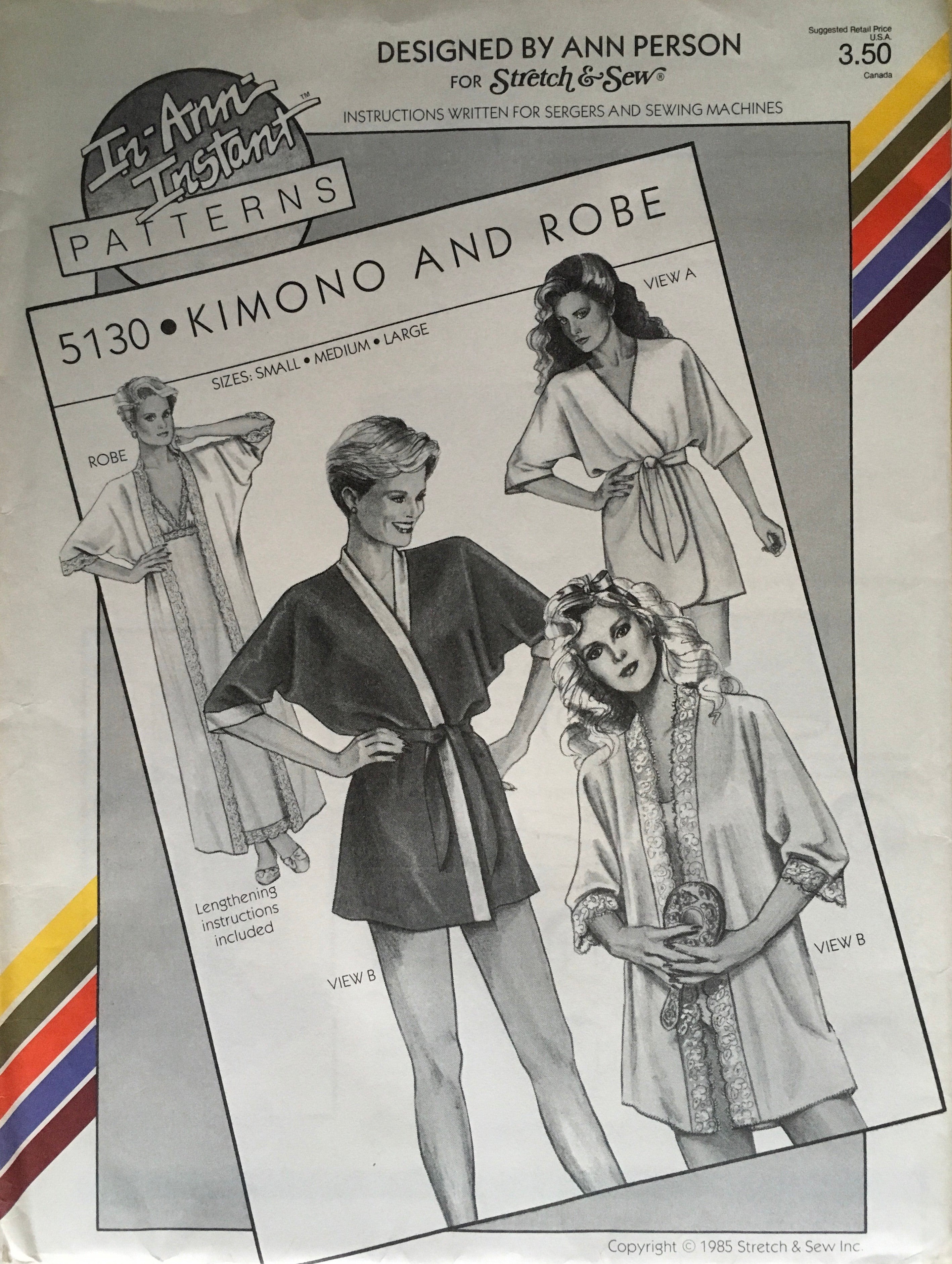 Stretch & Sew 5130 Sewing Pattern (Vintage) UNCUT