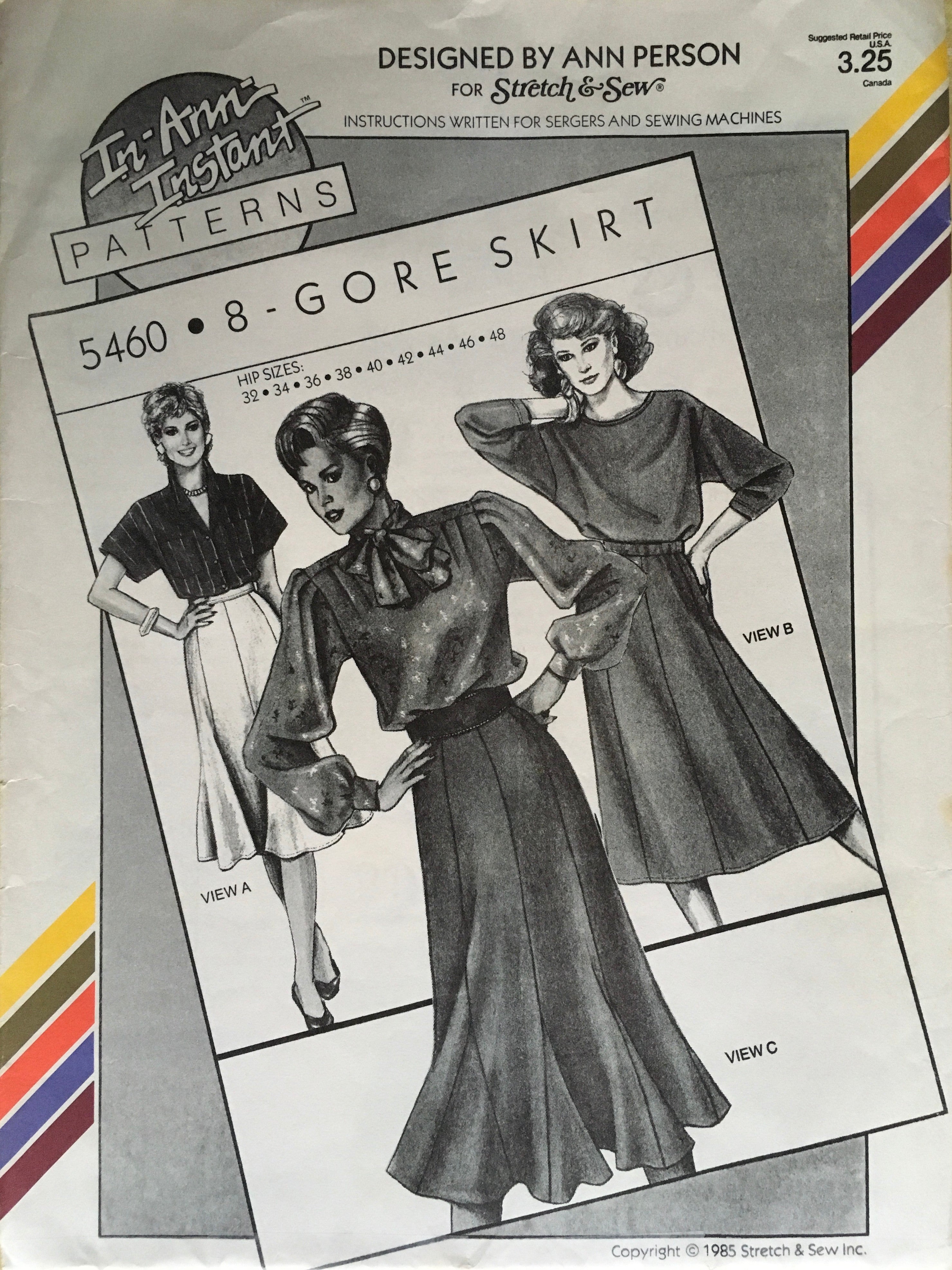 Stretch & Sew 5460 Sewing Pattern (Vintage) UNCUT
