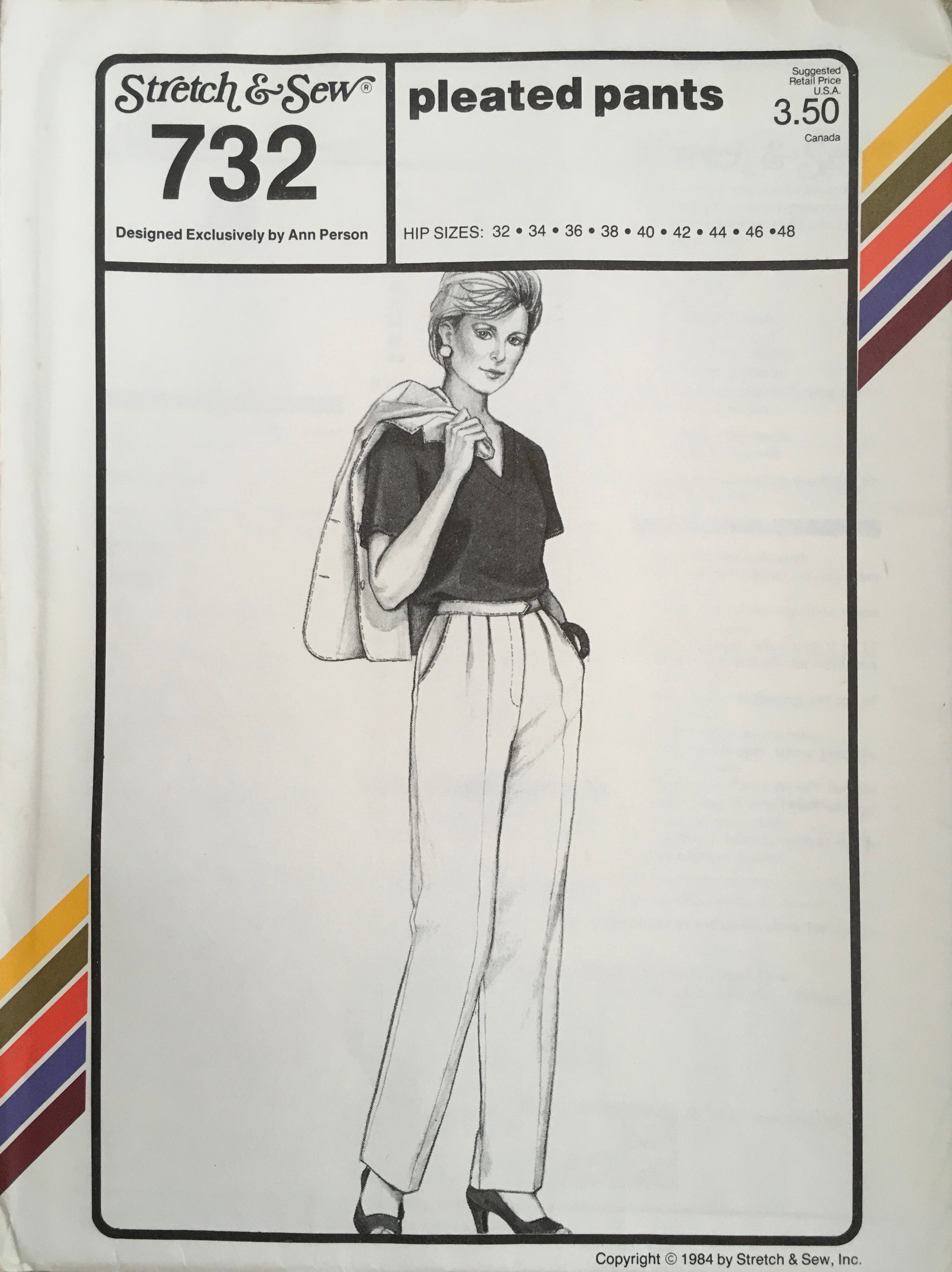 Stretch & Sew 732 Sewing Pattern (Vintage) UNCUT