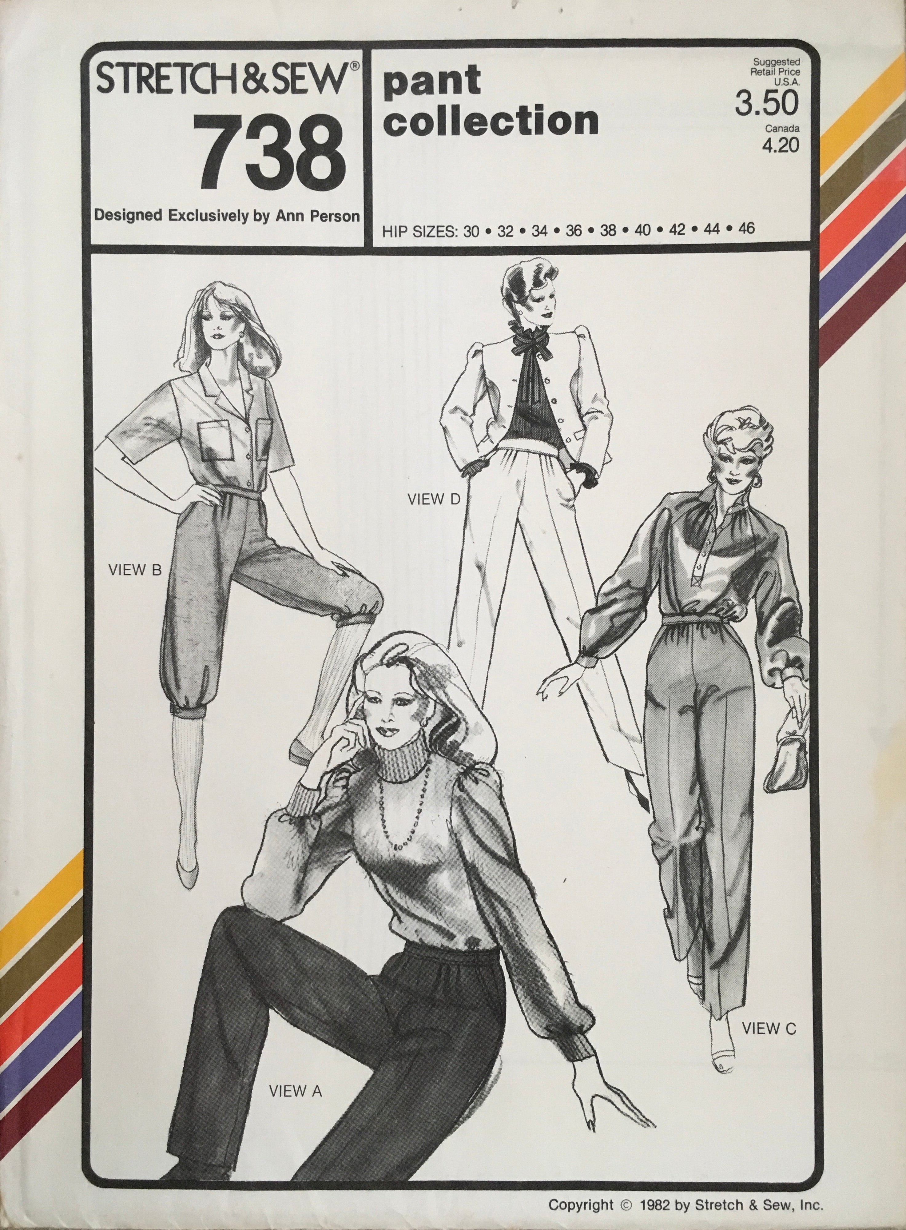 Stretch & Sew 738 Sewing Pattern (Vintage) UNCUT
