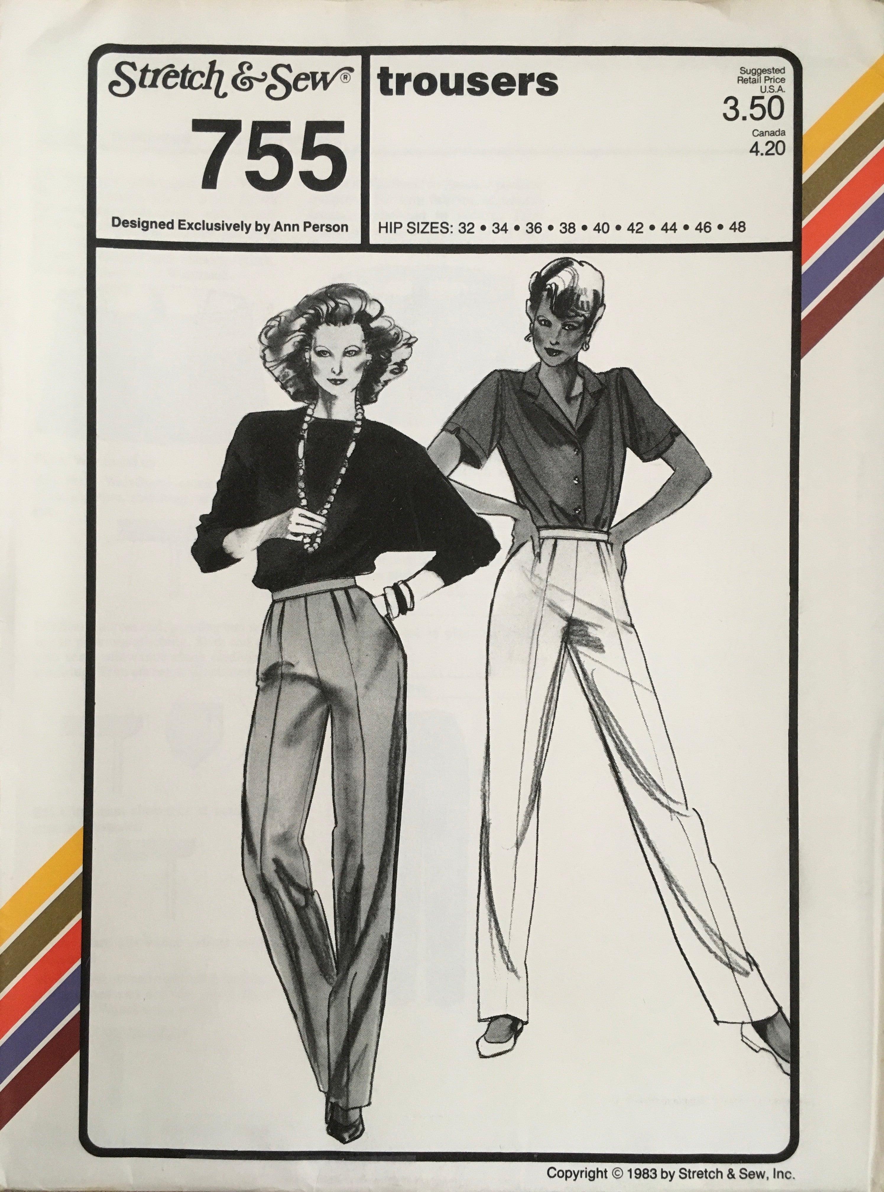 Stretch & Sew 755 Sewing Pattern (Vintage) UNCUT