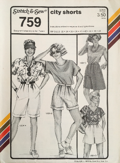 Stretch & Sew 759 Sewing Pattern (Vintage) UNCUT