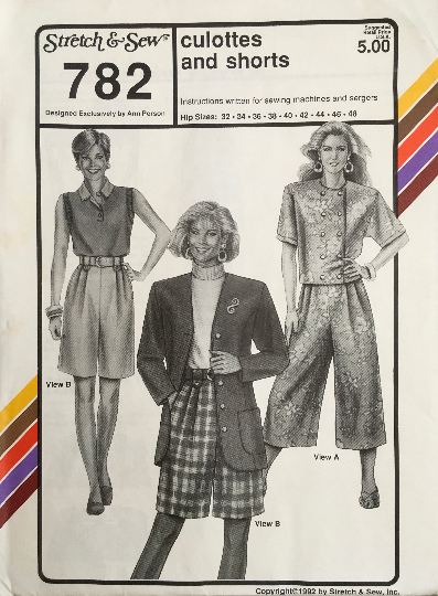 Stretch & Sew 782 Sewing Pattern (Vintage) UNCUT