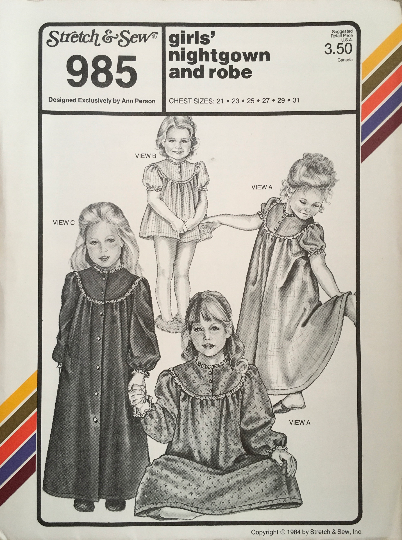 Stretch & Sew 985 Sewing Pattern (Vintage) UNCUT