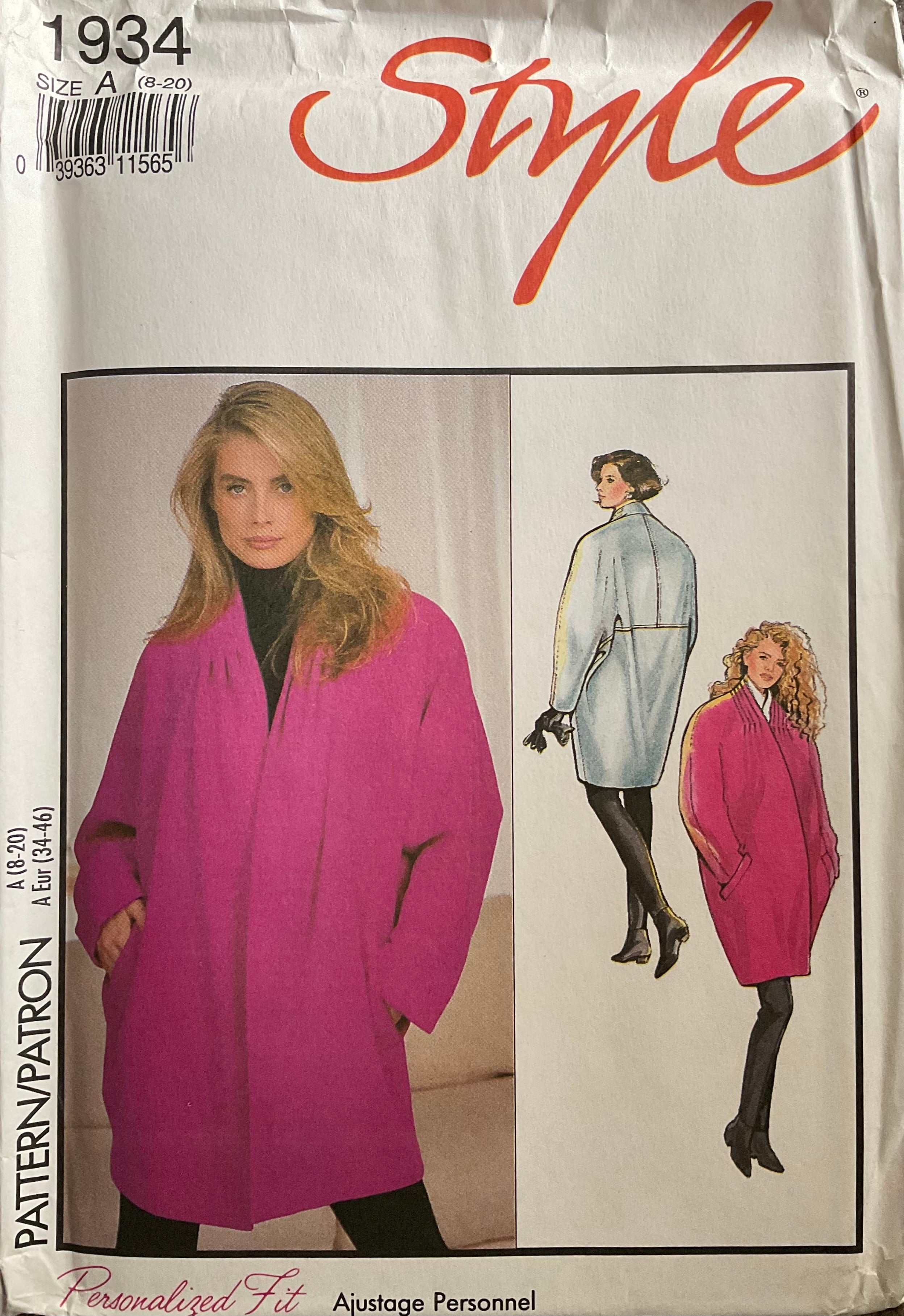 Style 1934 Sewing Pattern (Vintage) UNCUT