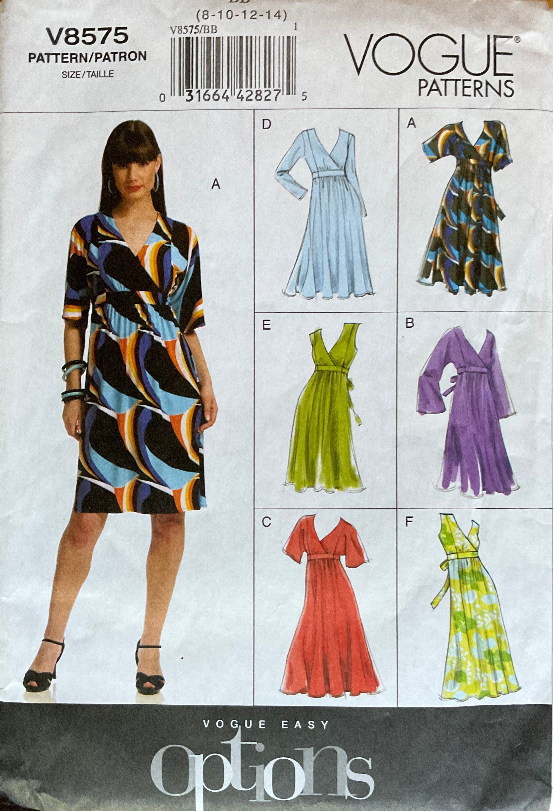 Vogue 8575 Sewing Pattern (Vintage) UNCUT