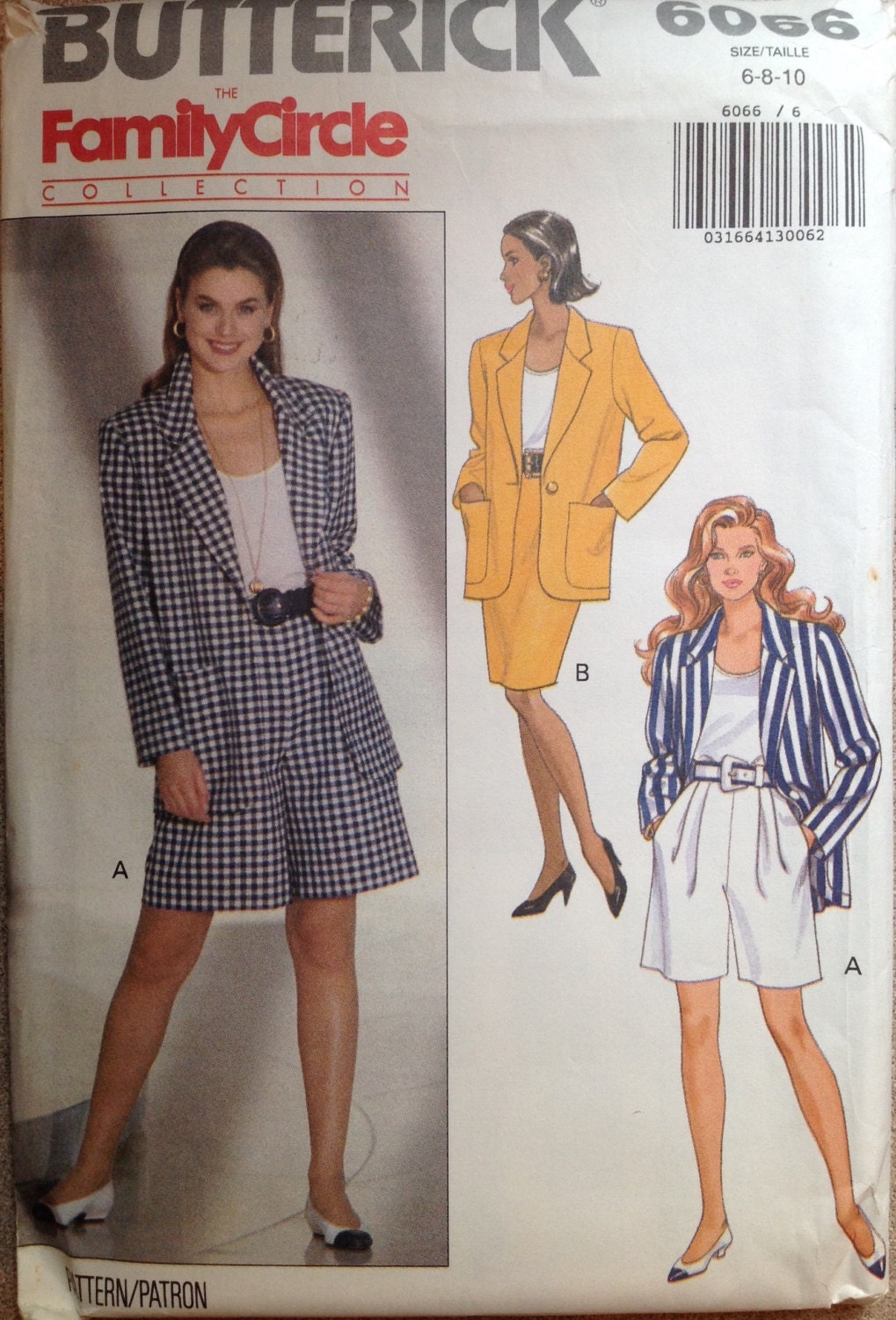 Butterick 6066 Sewing Pattern (Vintage) UNCUT