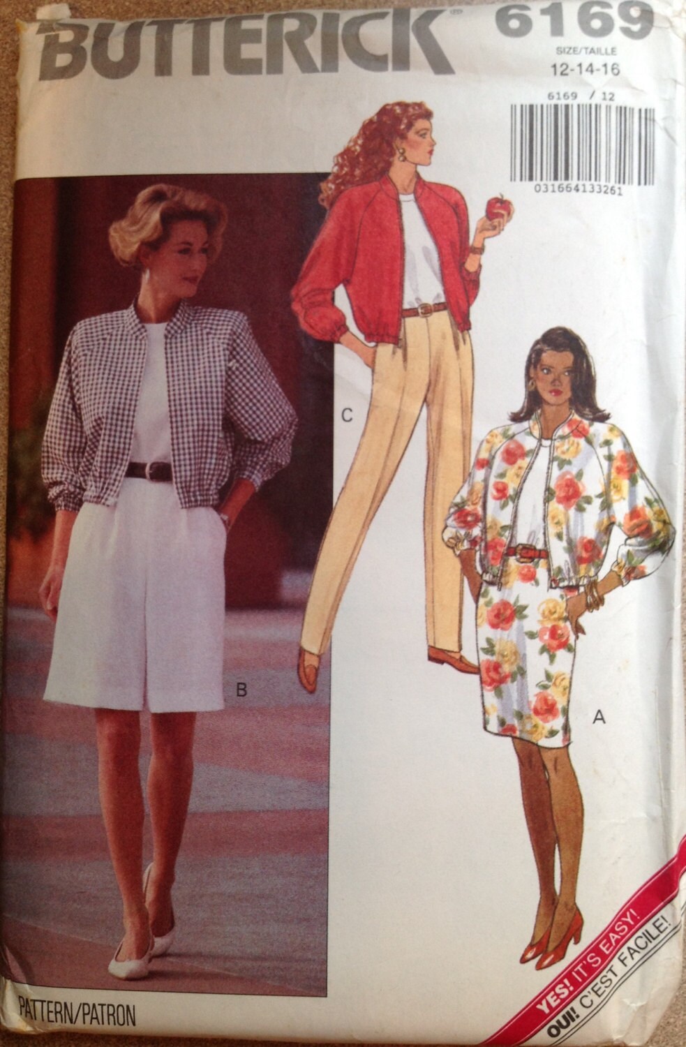 Butterick 6169 Sewing Pattern (Vintage) UNCUT