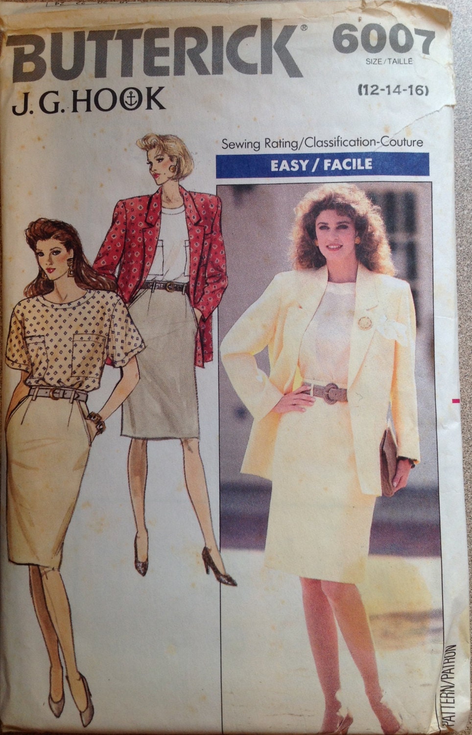 Butterick 6007 Sewing Pattern (Vintage) UNCUT