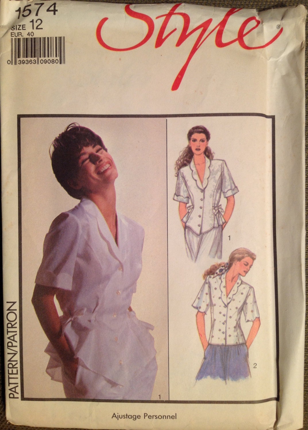 Style 1574 Sewing Pattern (Vintage) UNCUT