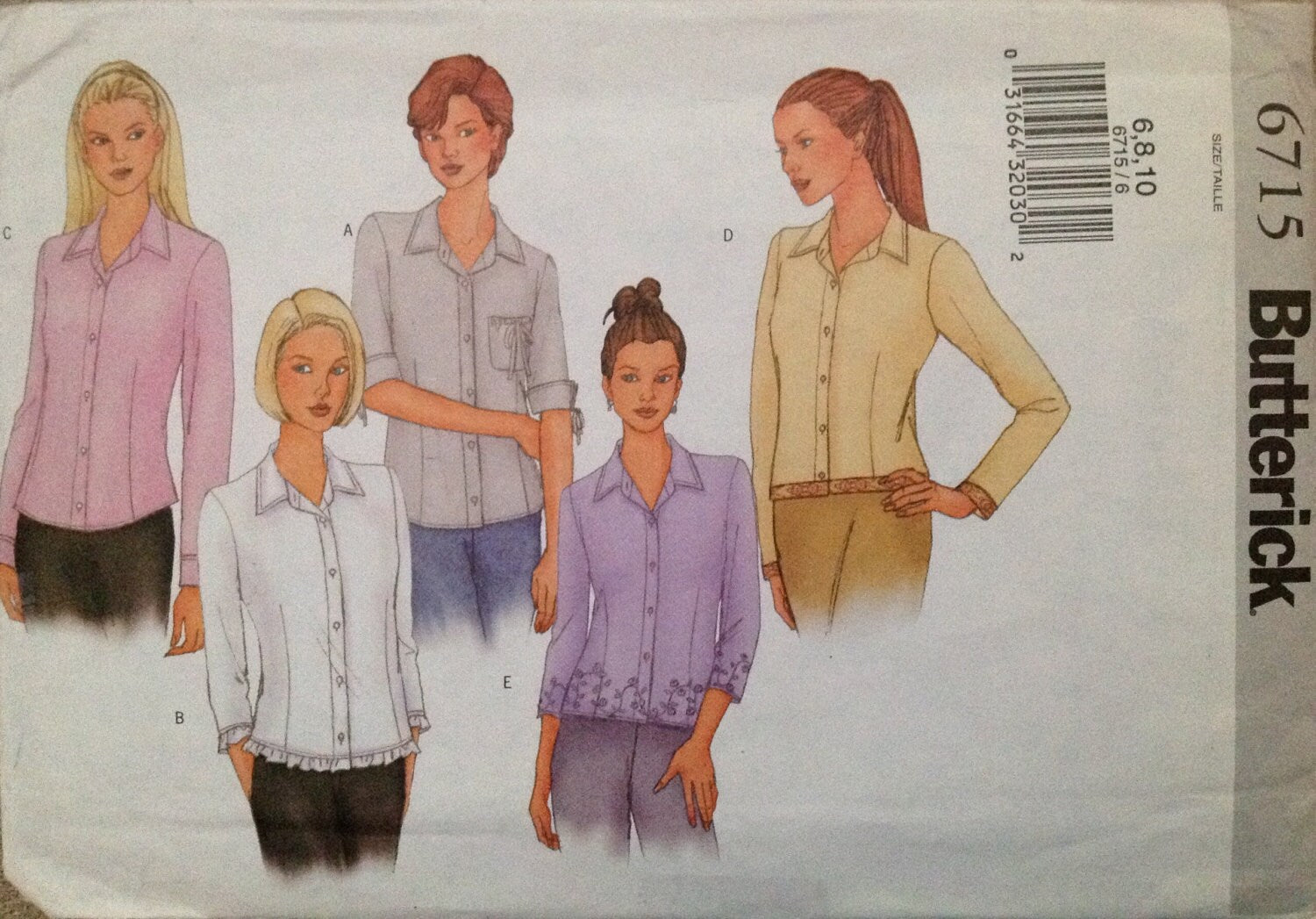Butterick 6715 Sewing Pattern (Vintage) UNCUT