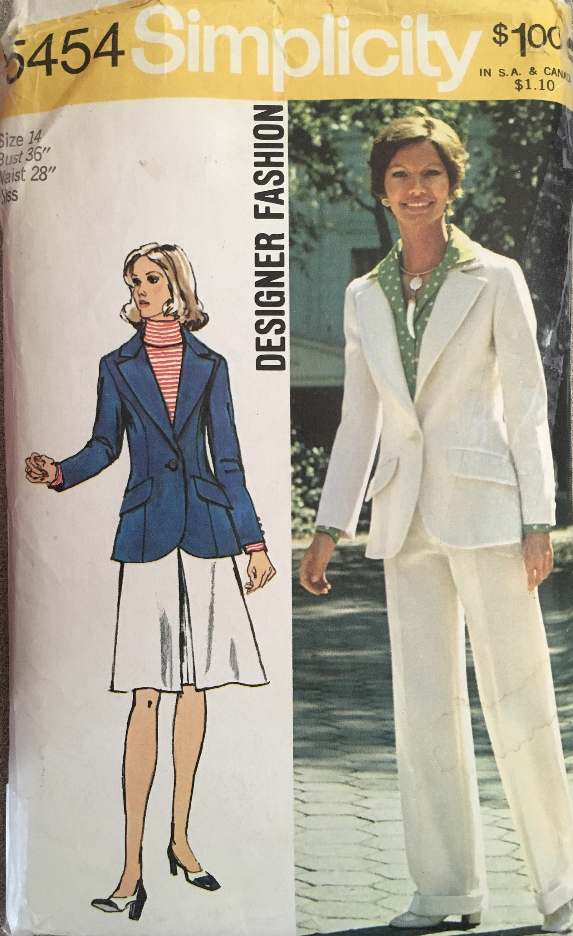 Simplicity 5454 Sewing Pattern (Vintage) CUT