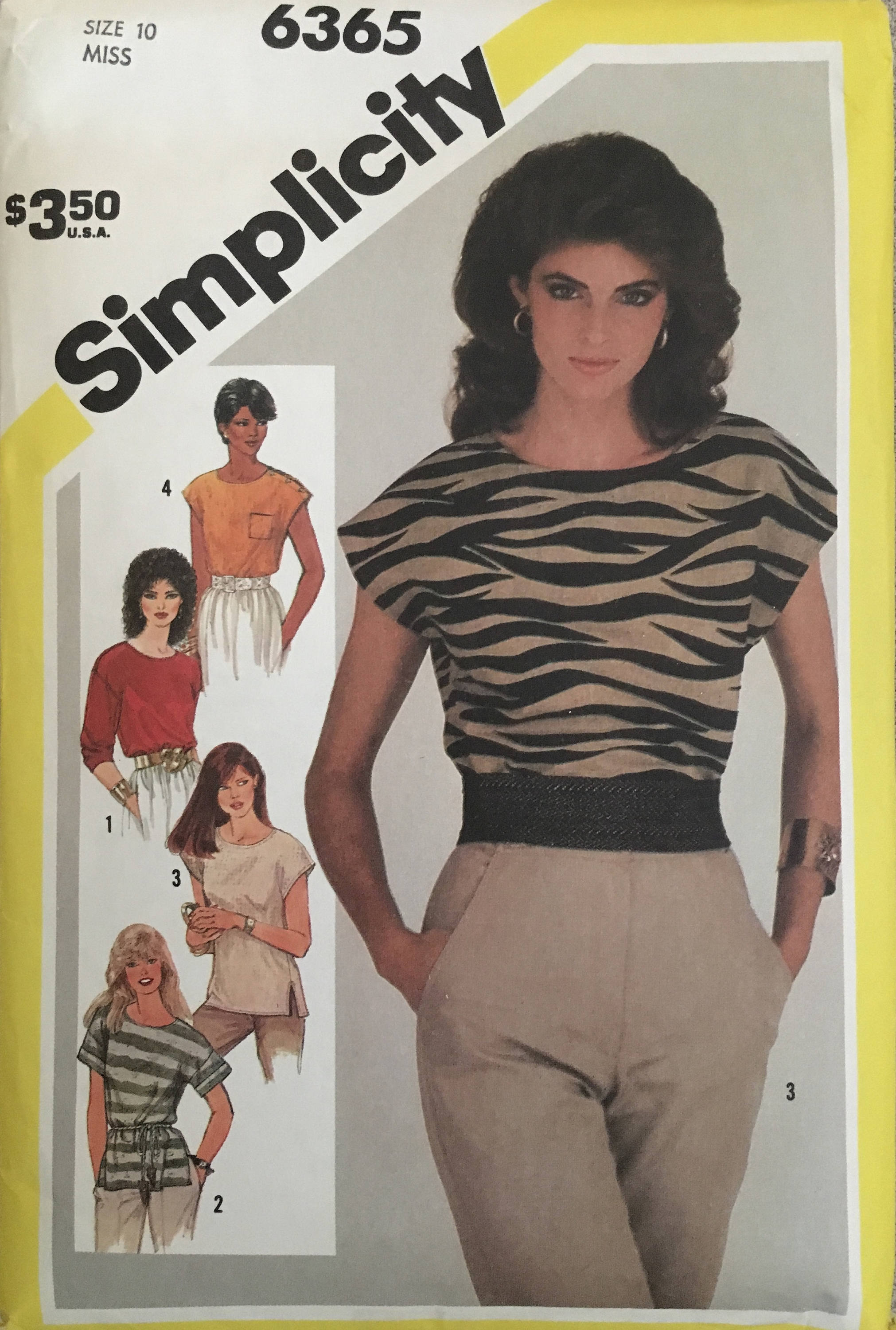 Simplicity 6365 Sewing Pattern (Vintage) CUT