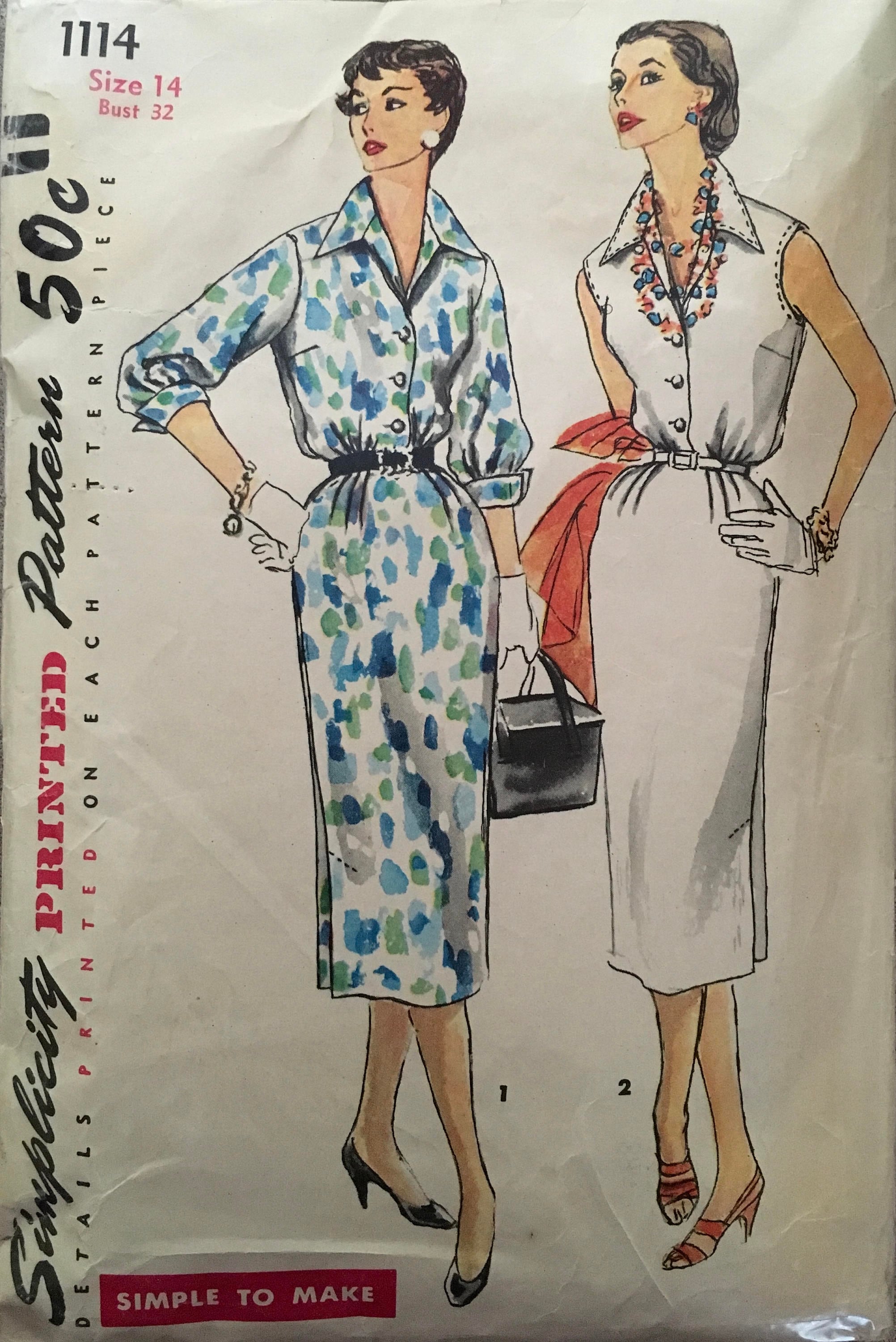 Simplicity 1114 Sewing Pattern (Vintage) CUT