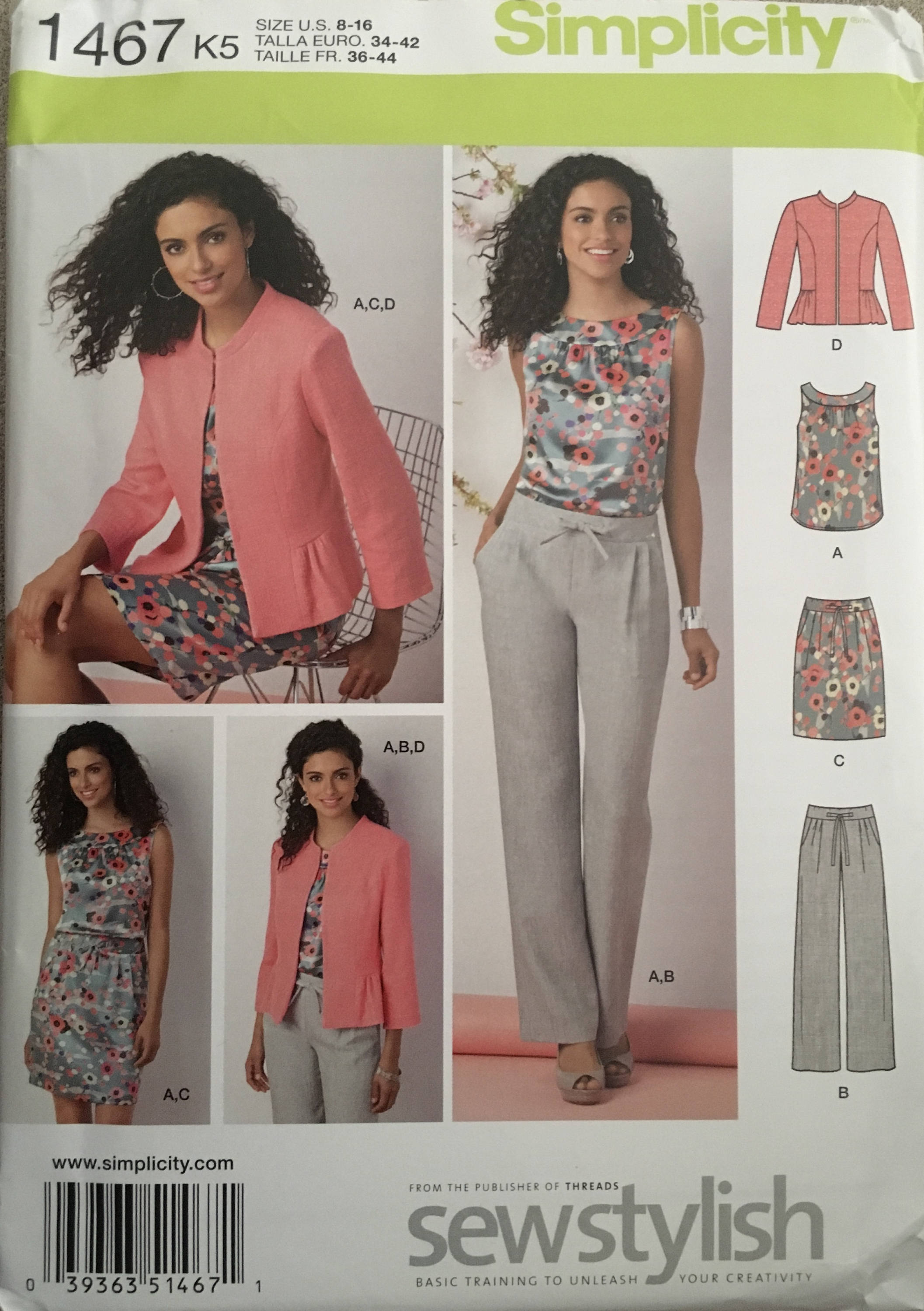 Simplicity 1467 Sewing Pattern UNCUT
