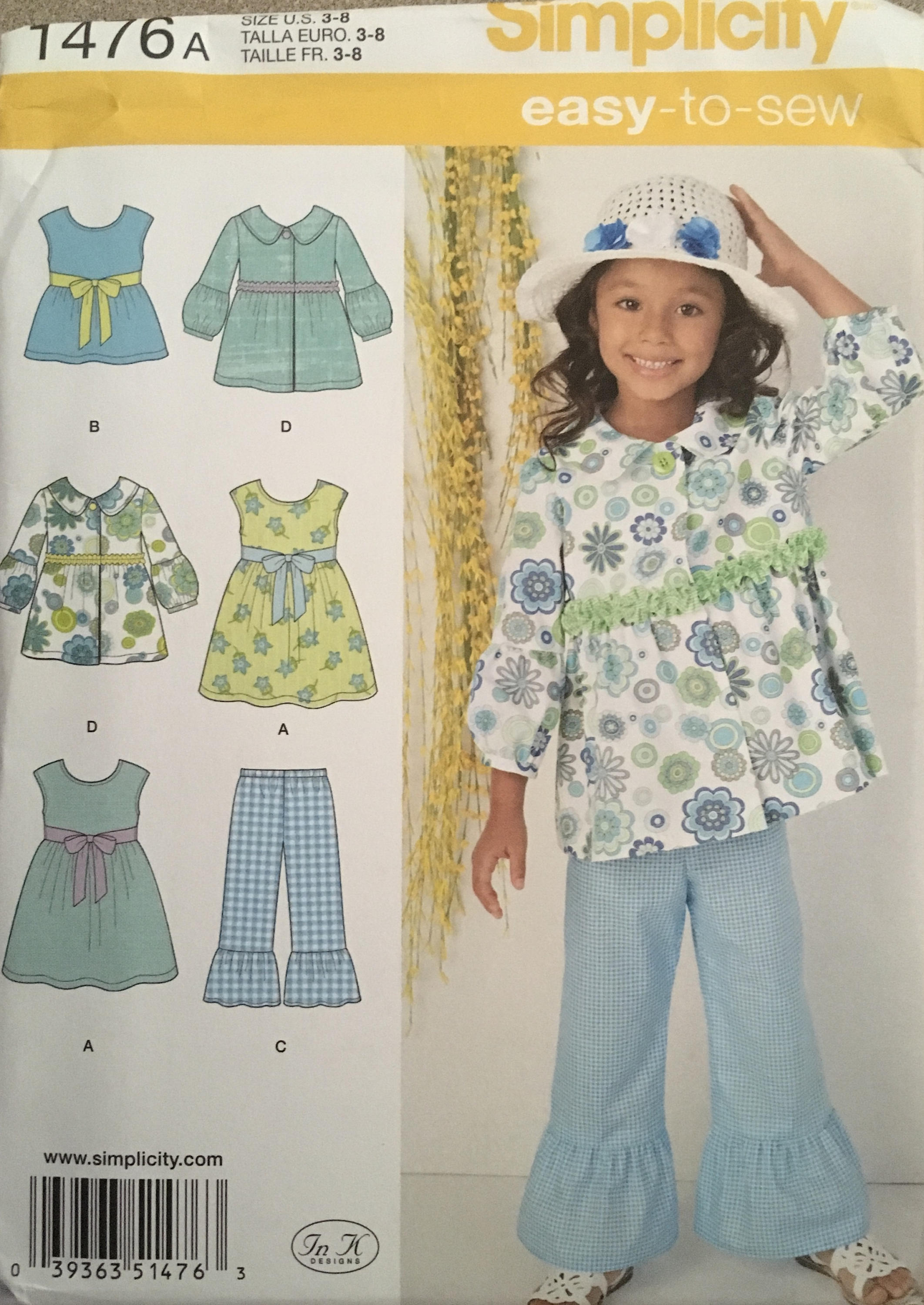 Simplicity 1476 Sewing Pattern UNCUT