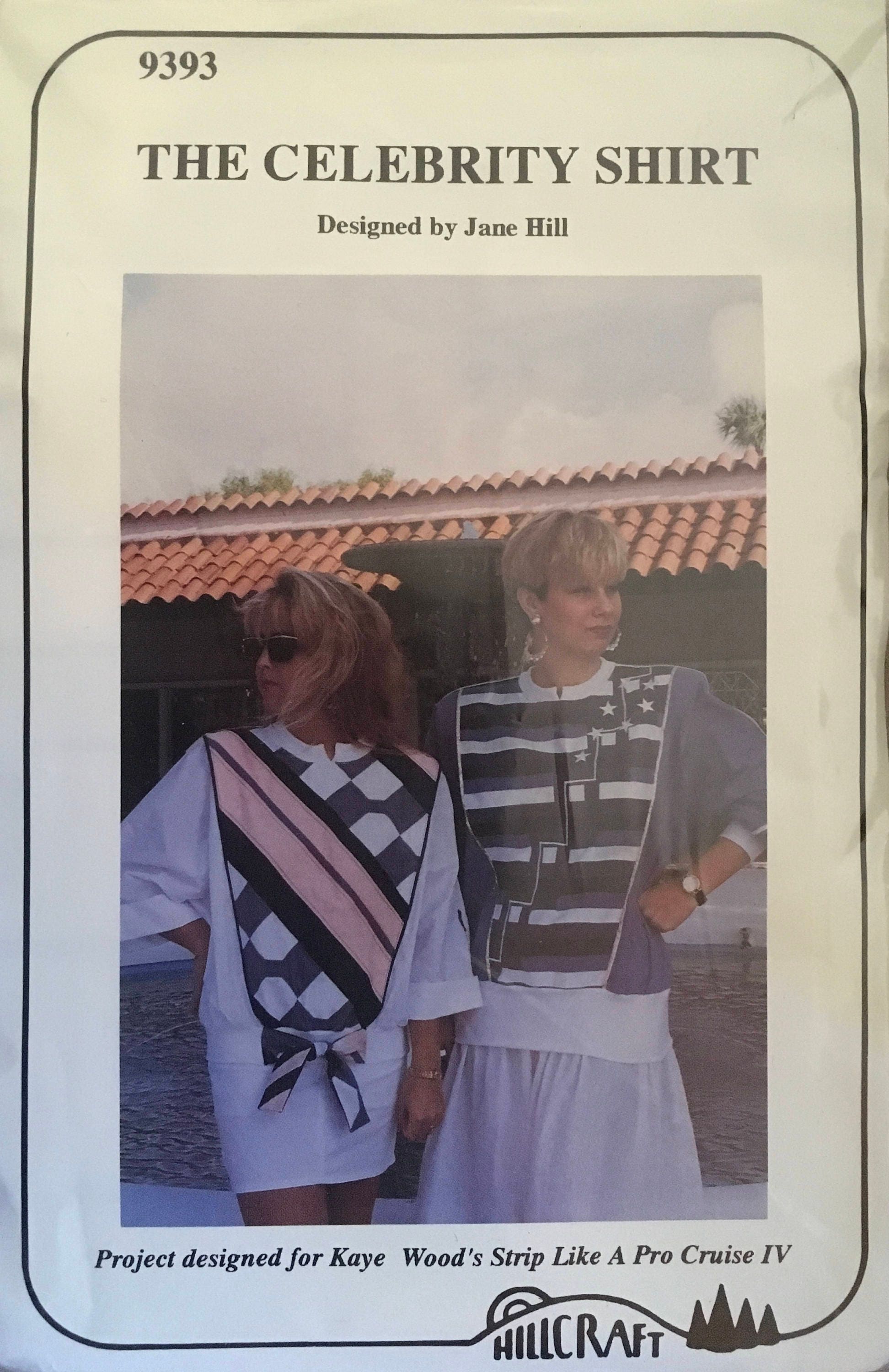 The Celebrity Shirt Sewing Pattern (Vintage) UNCUT