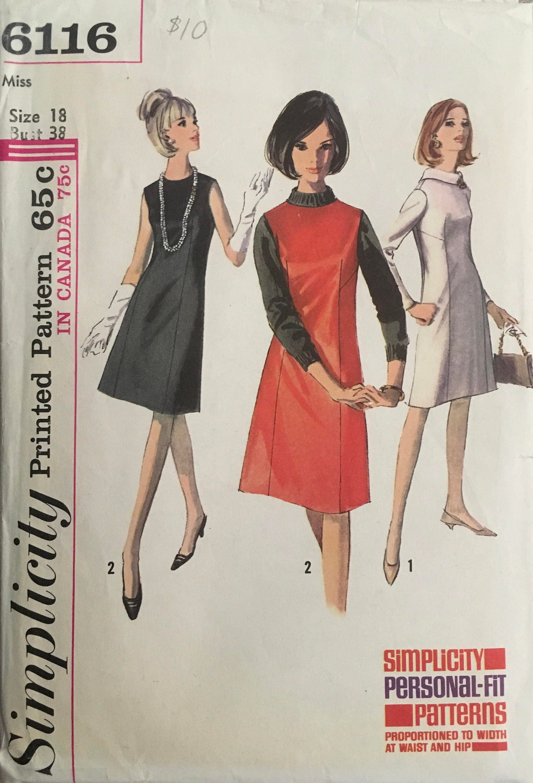 Simplicity 6116 Sewing Pattern (Vintage) UNCUT