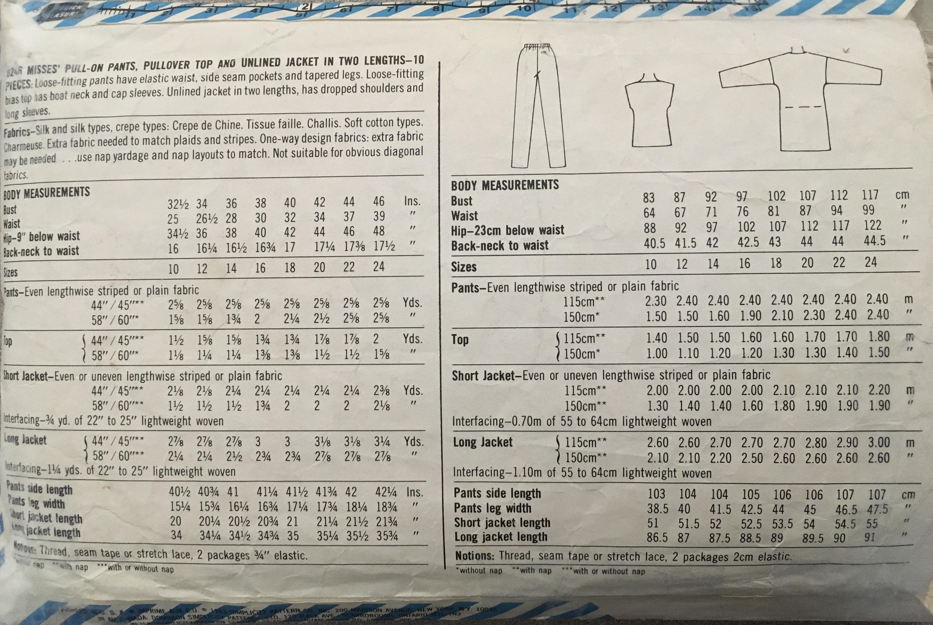 Simplicity 6246 Sewing Pattern (Vintage) UNCUT/CUT