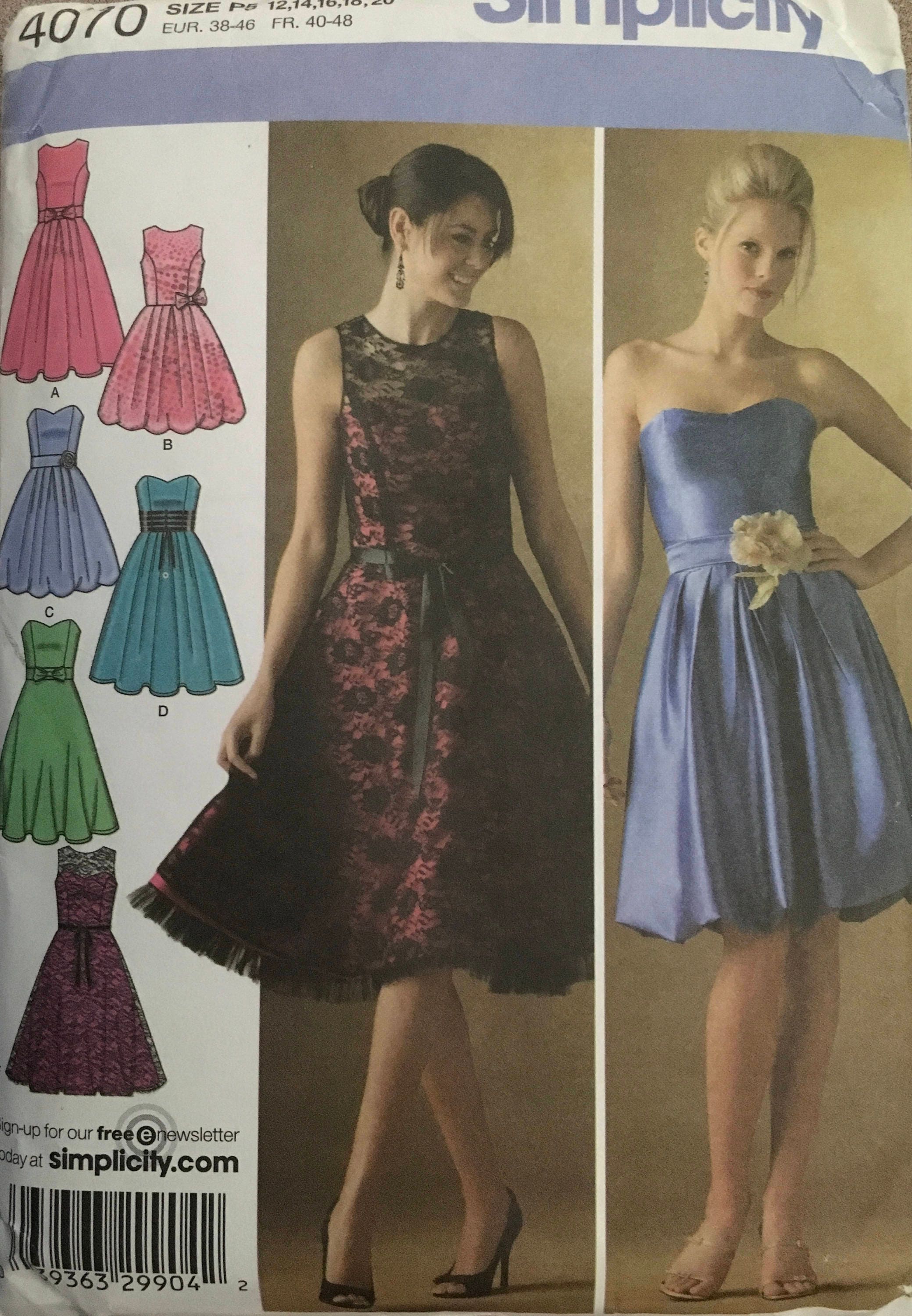 Simplicity 4070 Sewing Pattern (Vintage) UNCUT