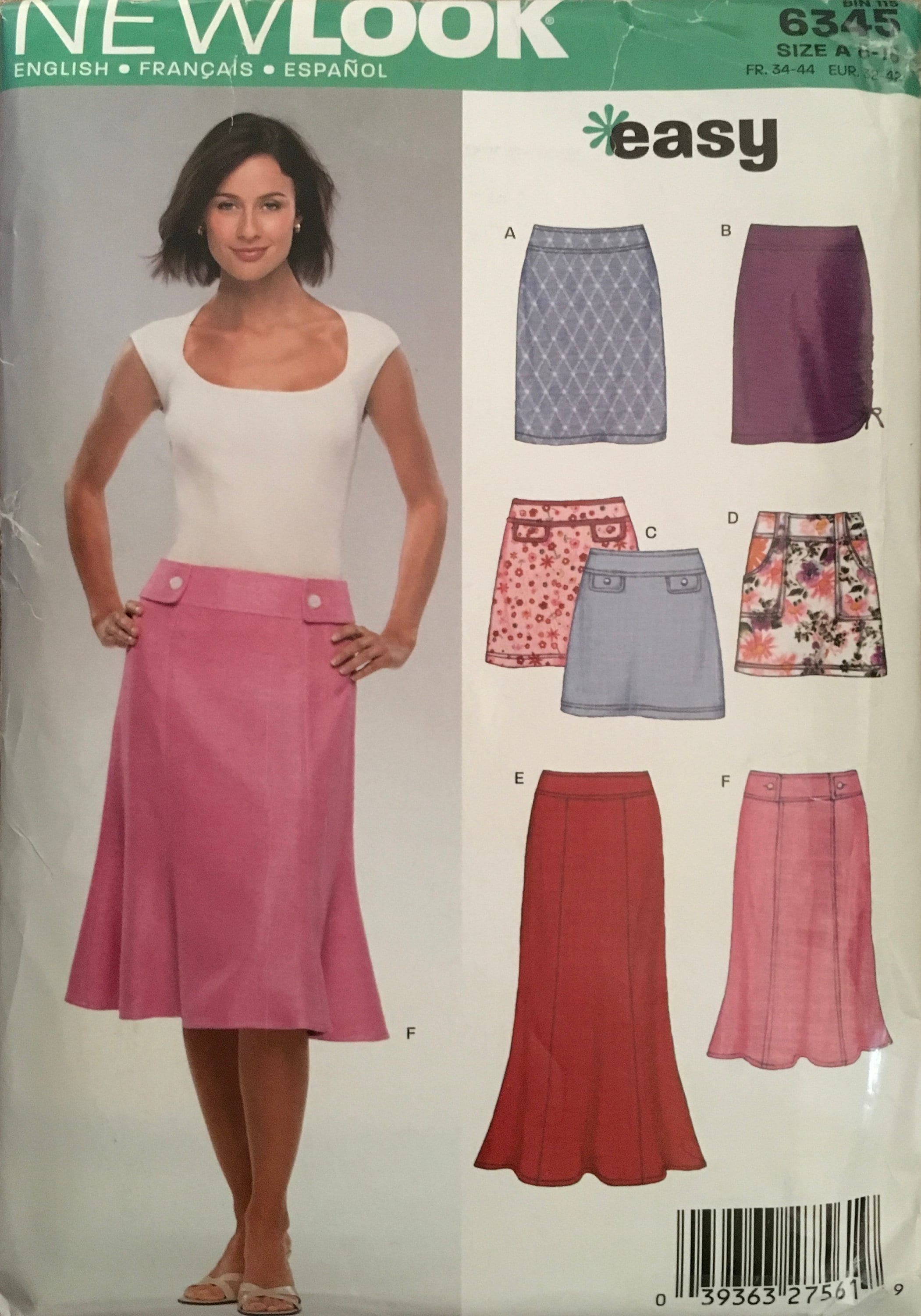 New Look 6345 Sewing Pattern (Vintage) CUT