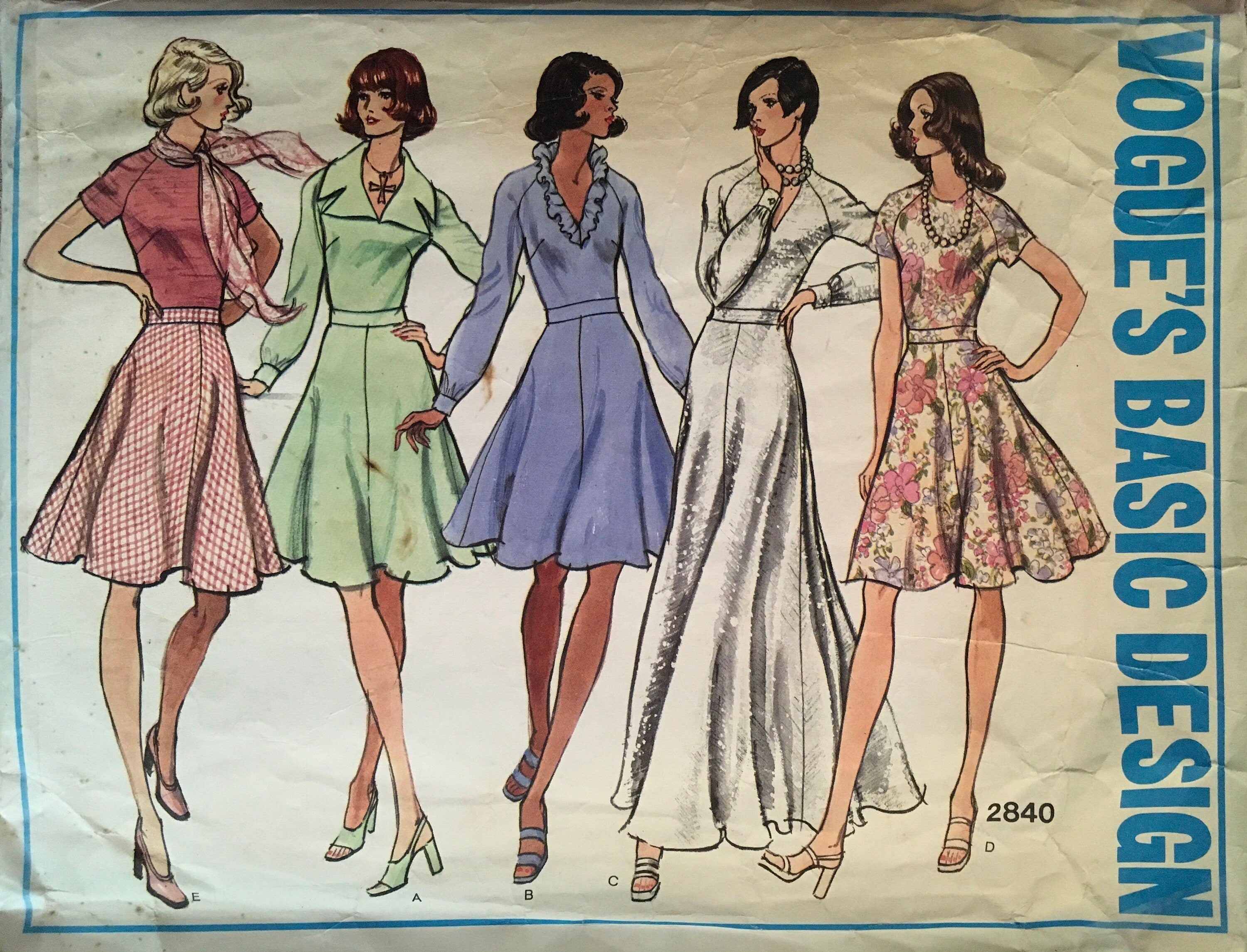 Vogue 2840 Sewing Pattern (Vintage) CUT