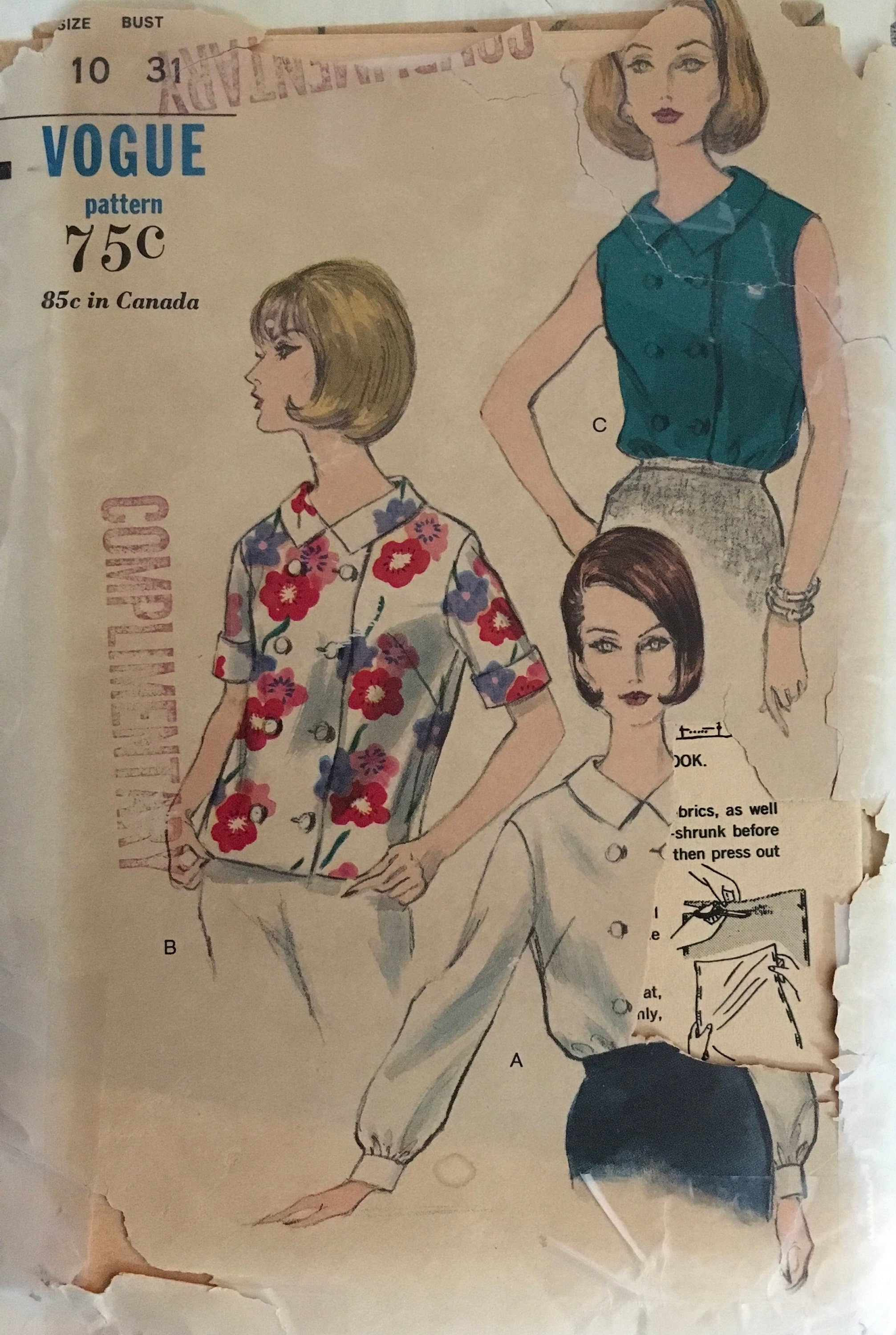 Vogue 5946 Sewing Pattern (Vintage) UNCUT