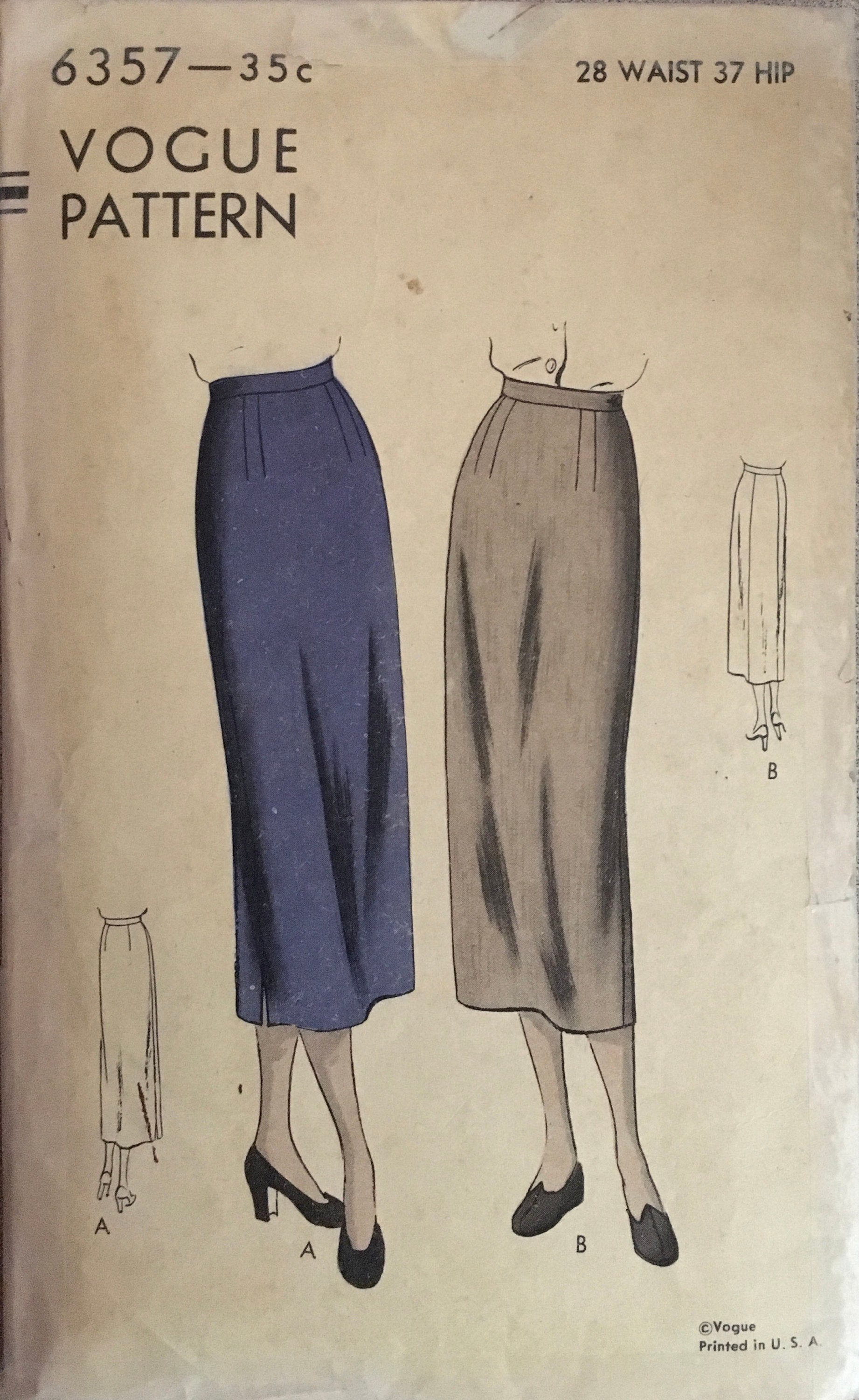 Vogue 6357 Sewing Pattern (Vintage) UNCUT