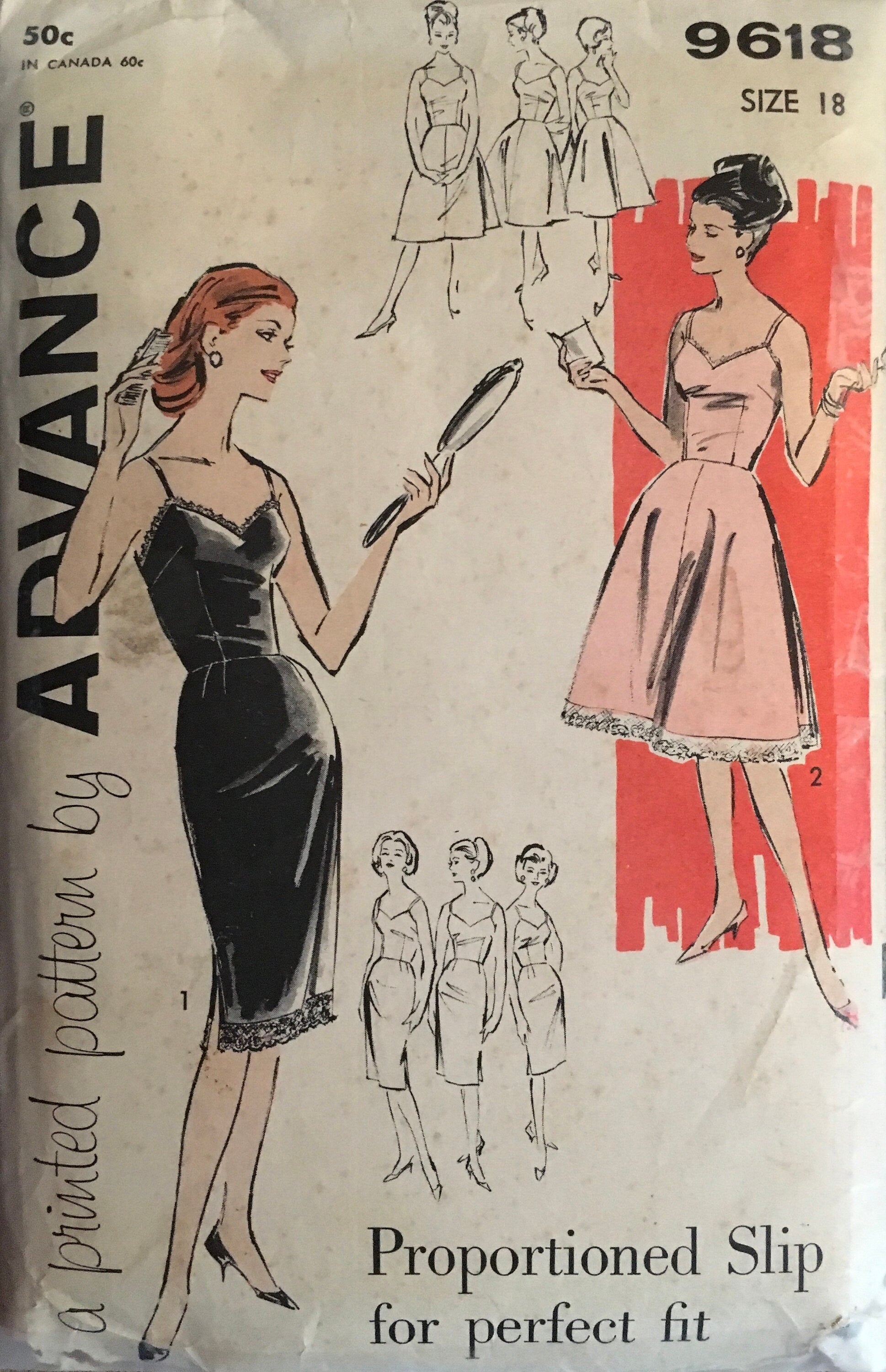 Advance 9618 Sewing Pattern (Vintage) CUT