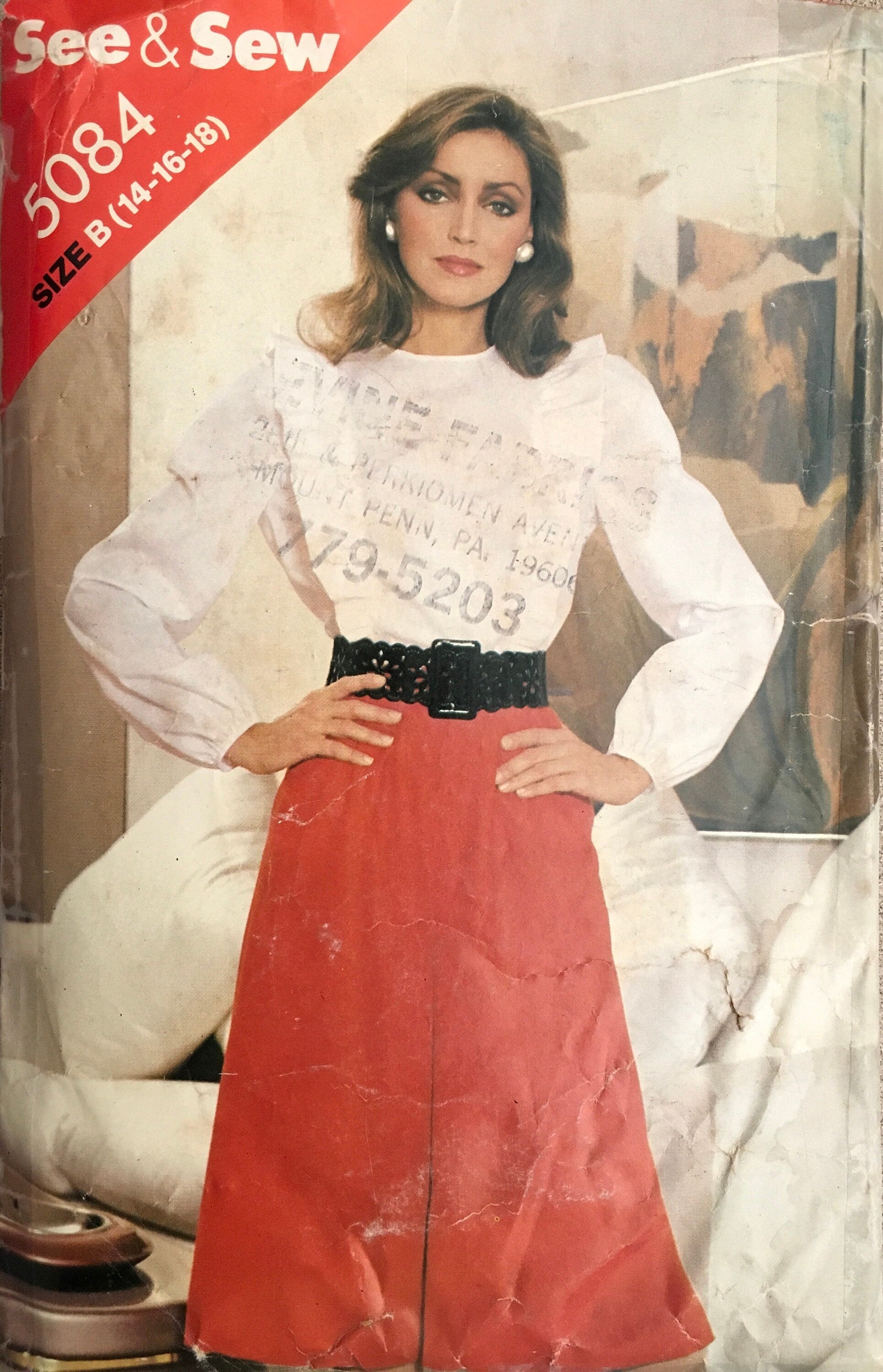 See & Sew 5084 Sewing Pattern (Vintage) CUT