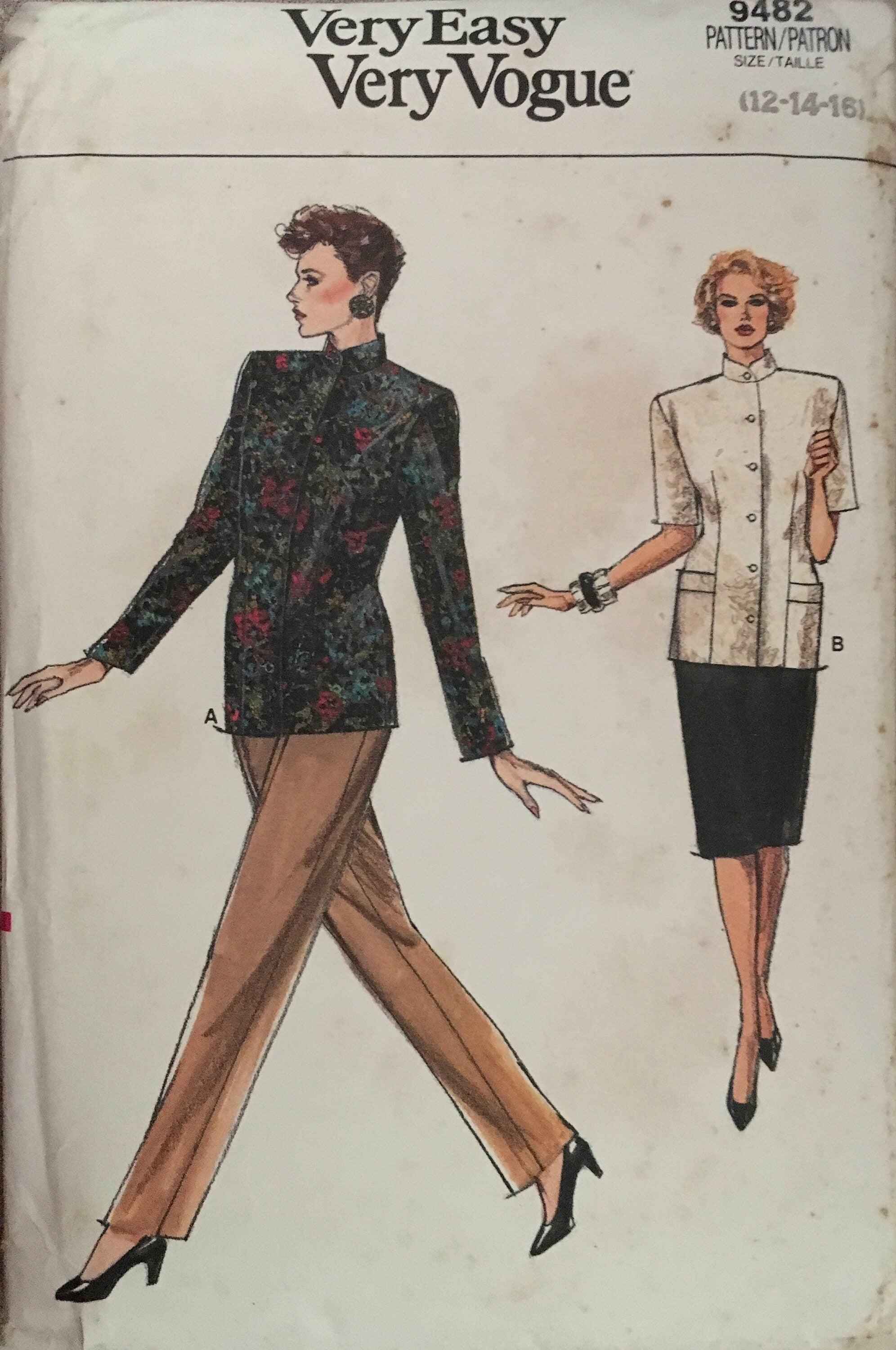 Vogue 9482 Sewing Pattern (Vintage) CUT