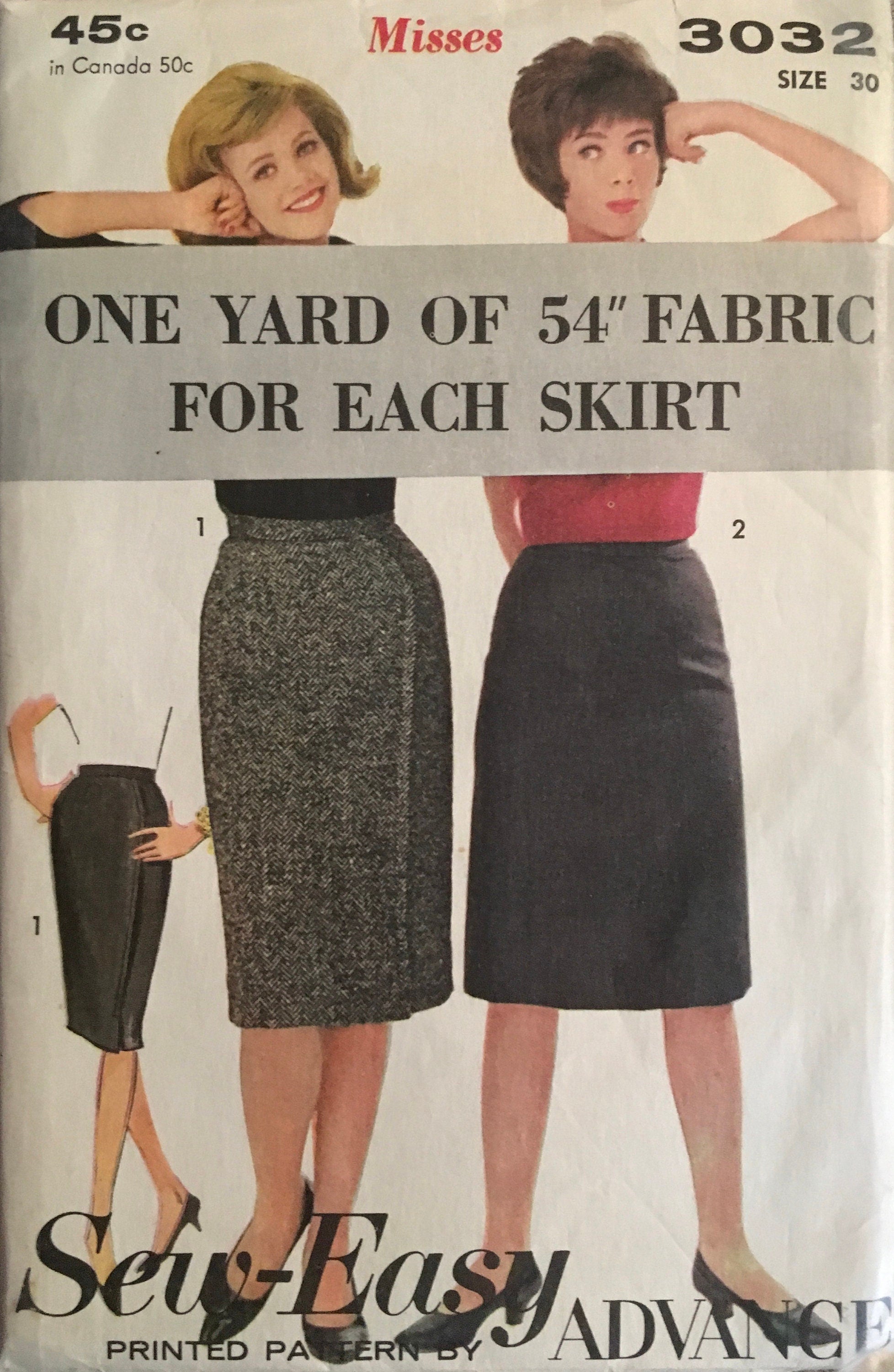 Advance 3032 Sewing Pattern (Vintage) UNCUT