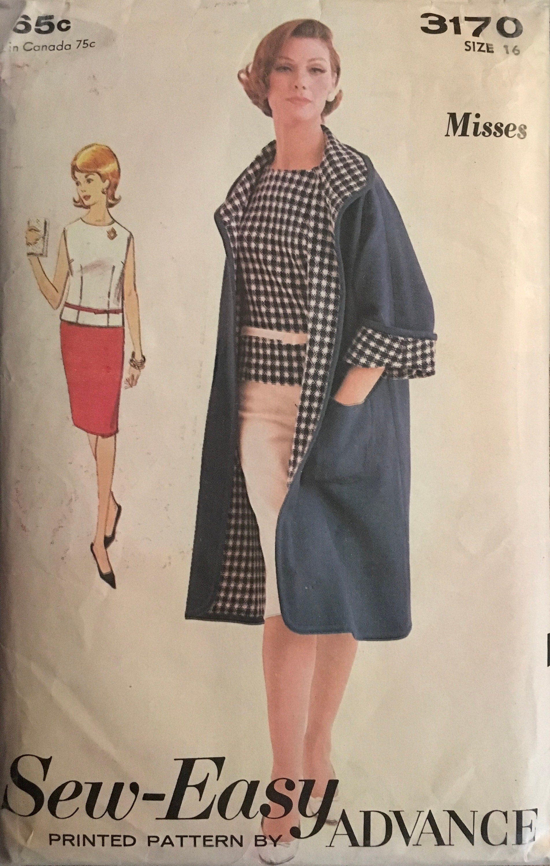 Advance 3170 Sewing Pattern (Vintage) UNCUT