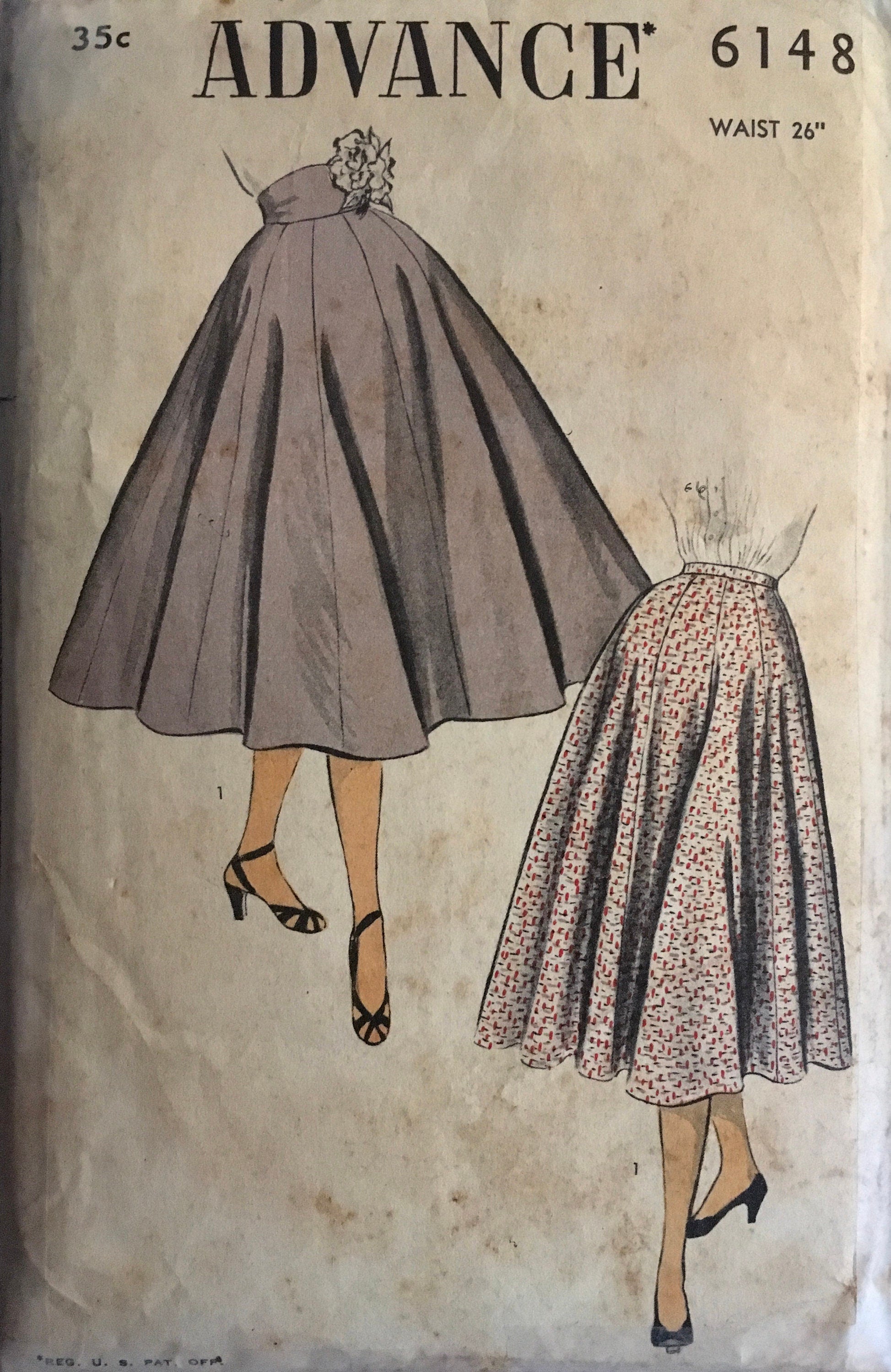 Advance 6148 Sewing Pattern (Vintage) CUT