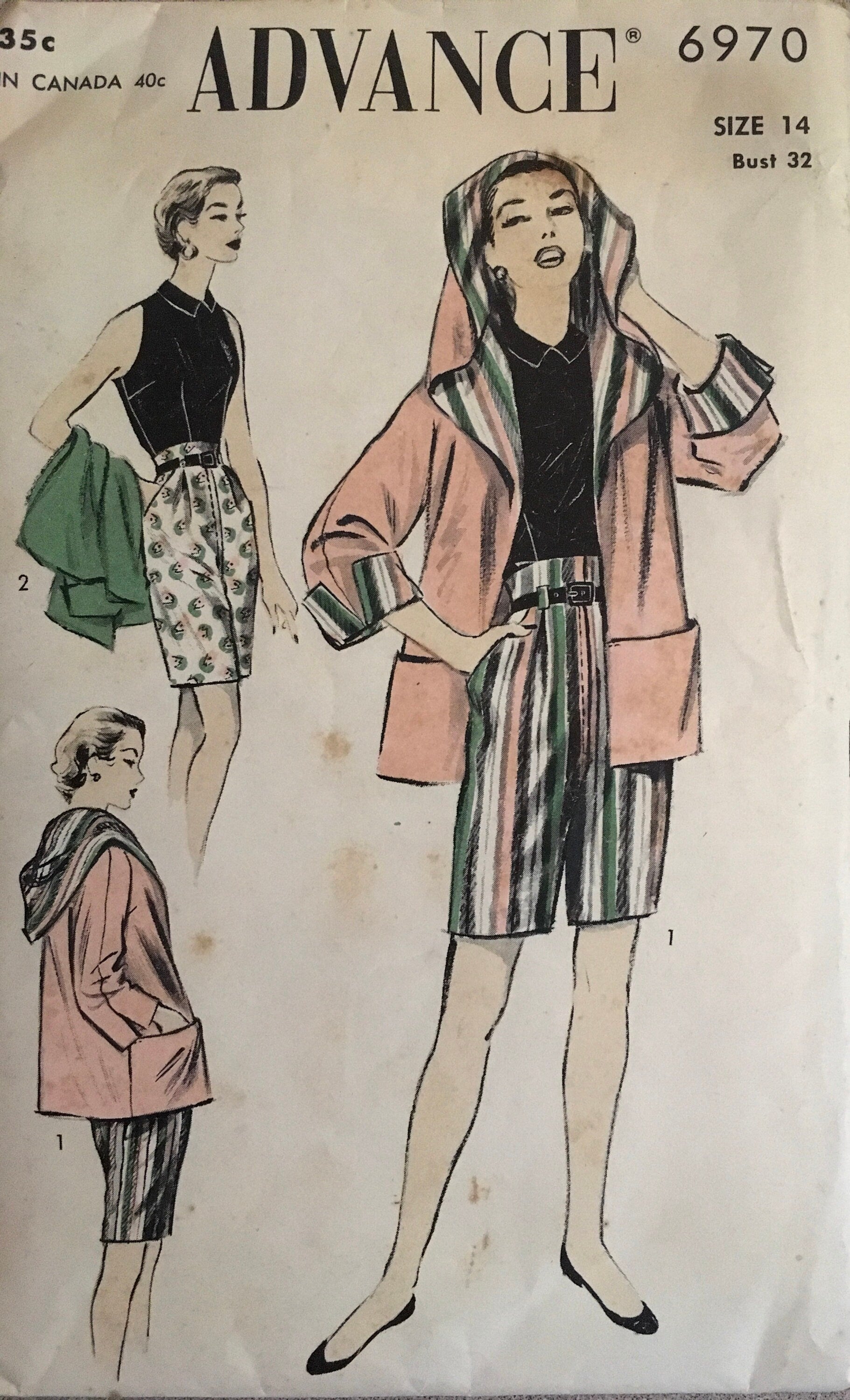 Advance 6970 Sewing Pattern (Vintage) CUT