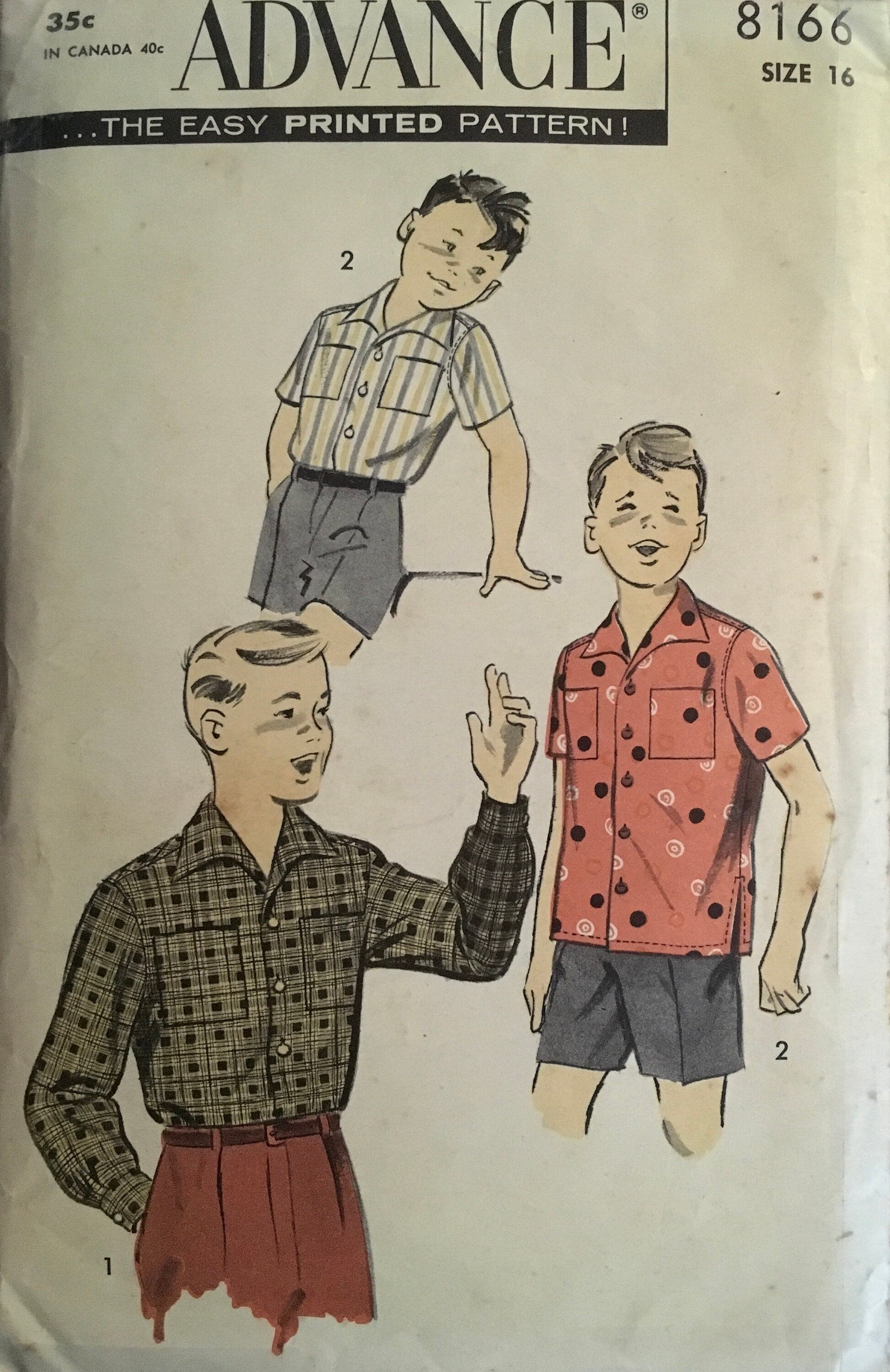 Advance 8166 Sewing Pattern (Vintage) CUT