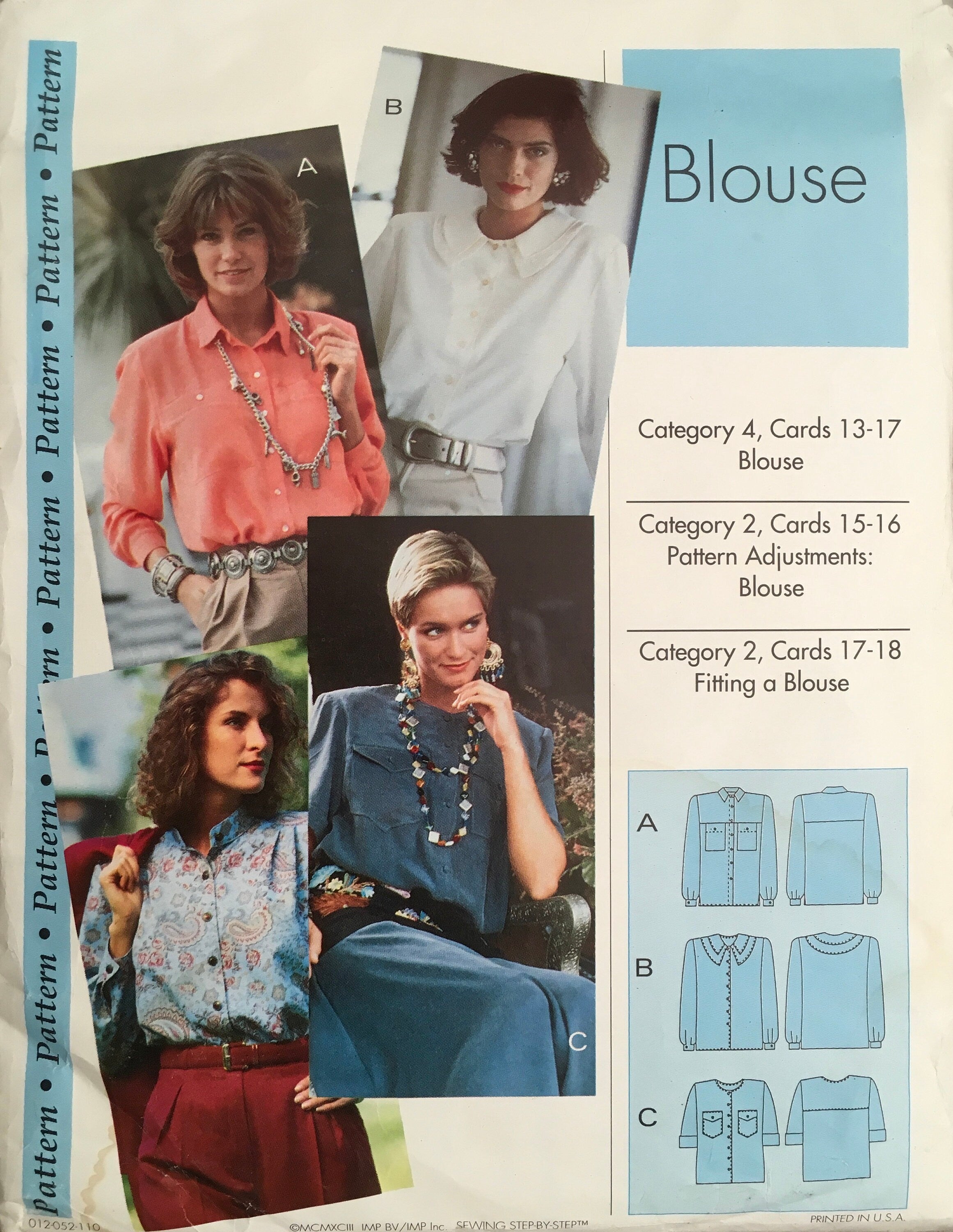 Step-By-Step 110 Sewing Pattern (Vintage) UNCUT