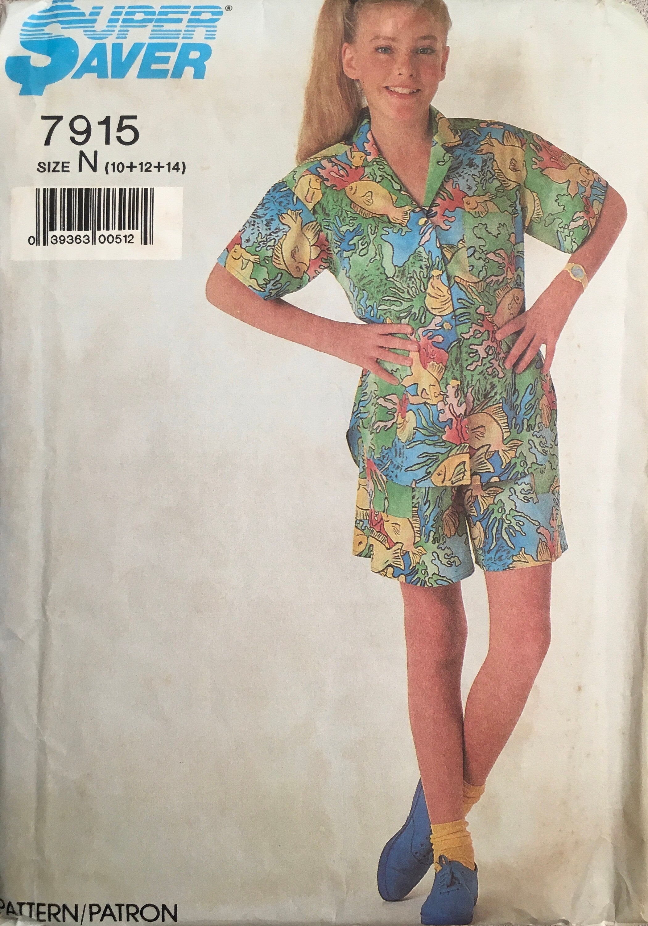 Super Saver 7915 Sewing Pattern (Vintage) CUT