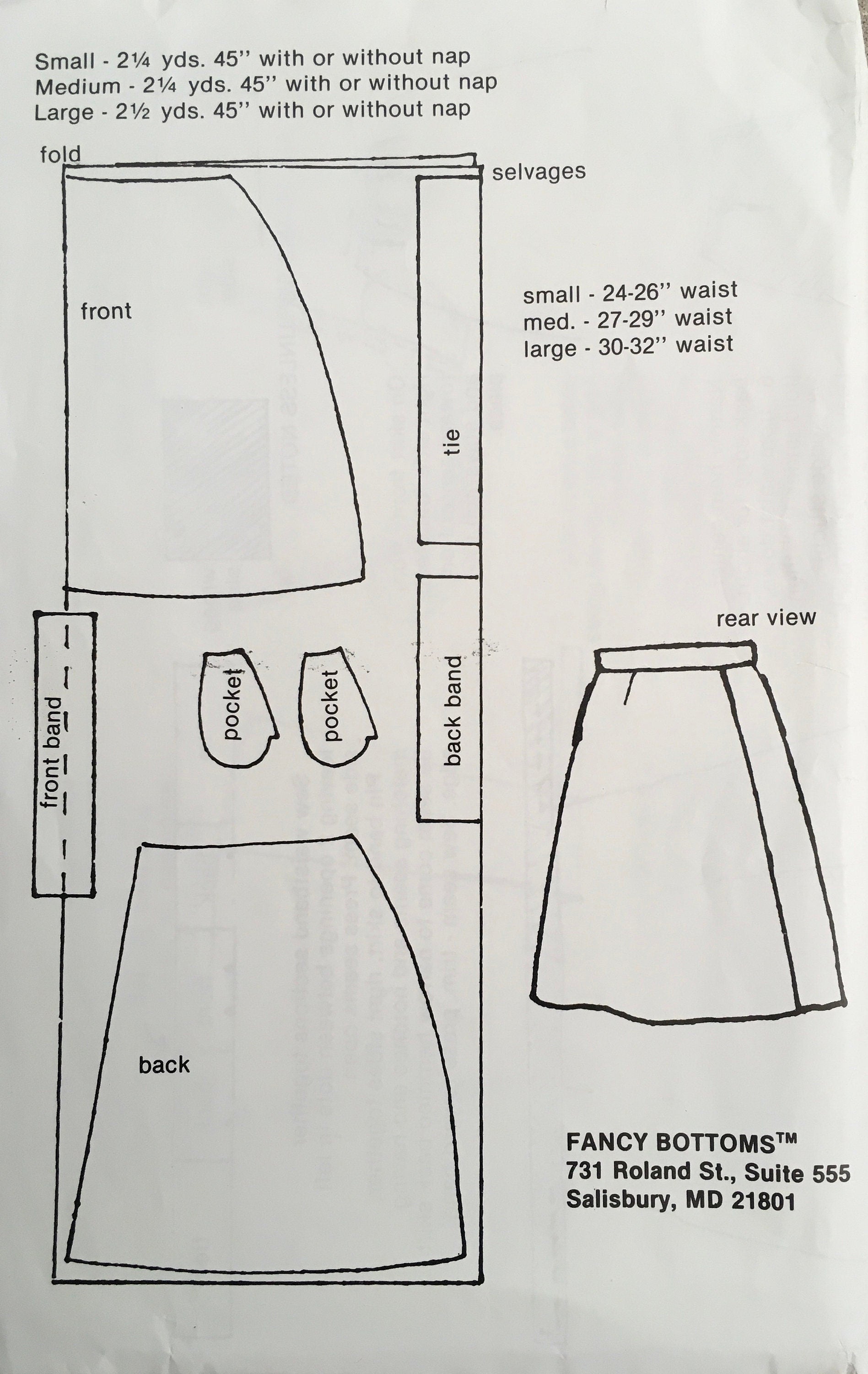 Fancy Bottoms Sewing and 2 Appliqué Patterns (Vintage) CUT