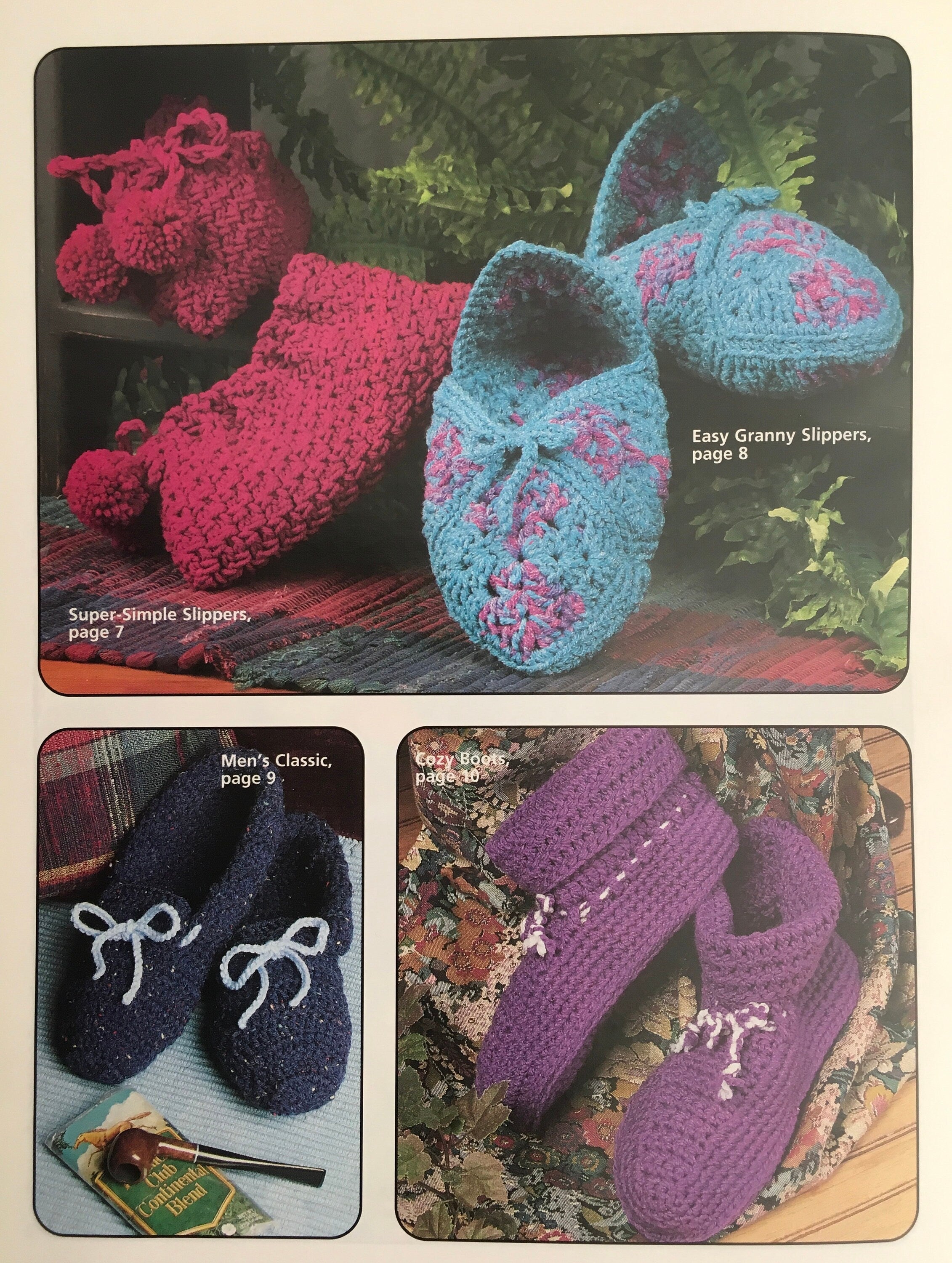 Crochet Book “Big Book Of Slippers” (Vintage)
