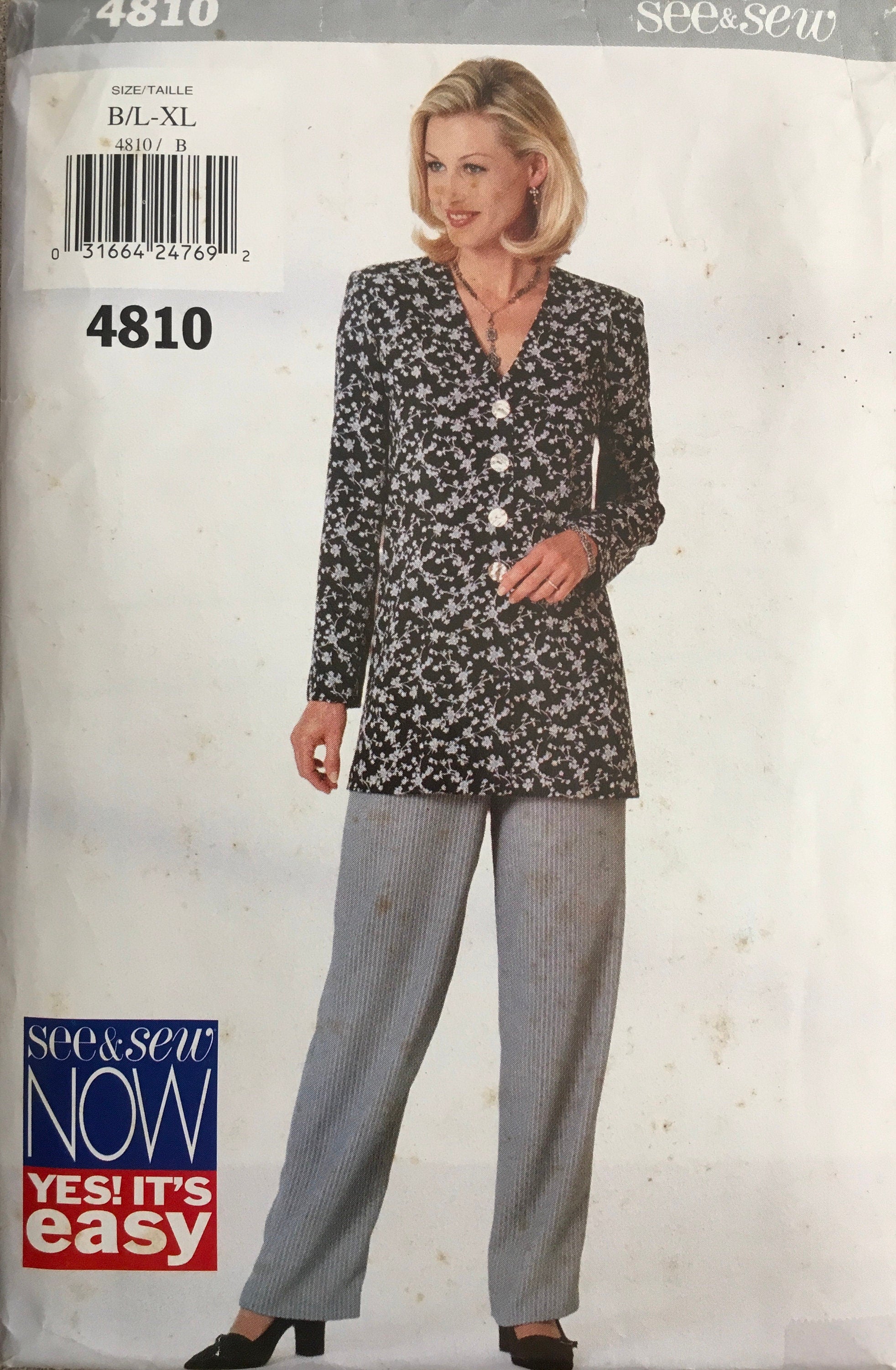 See & Sew 4810 Sewing Pattern (Vintage) CUT