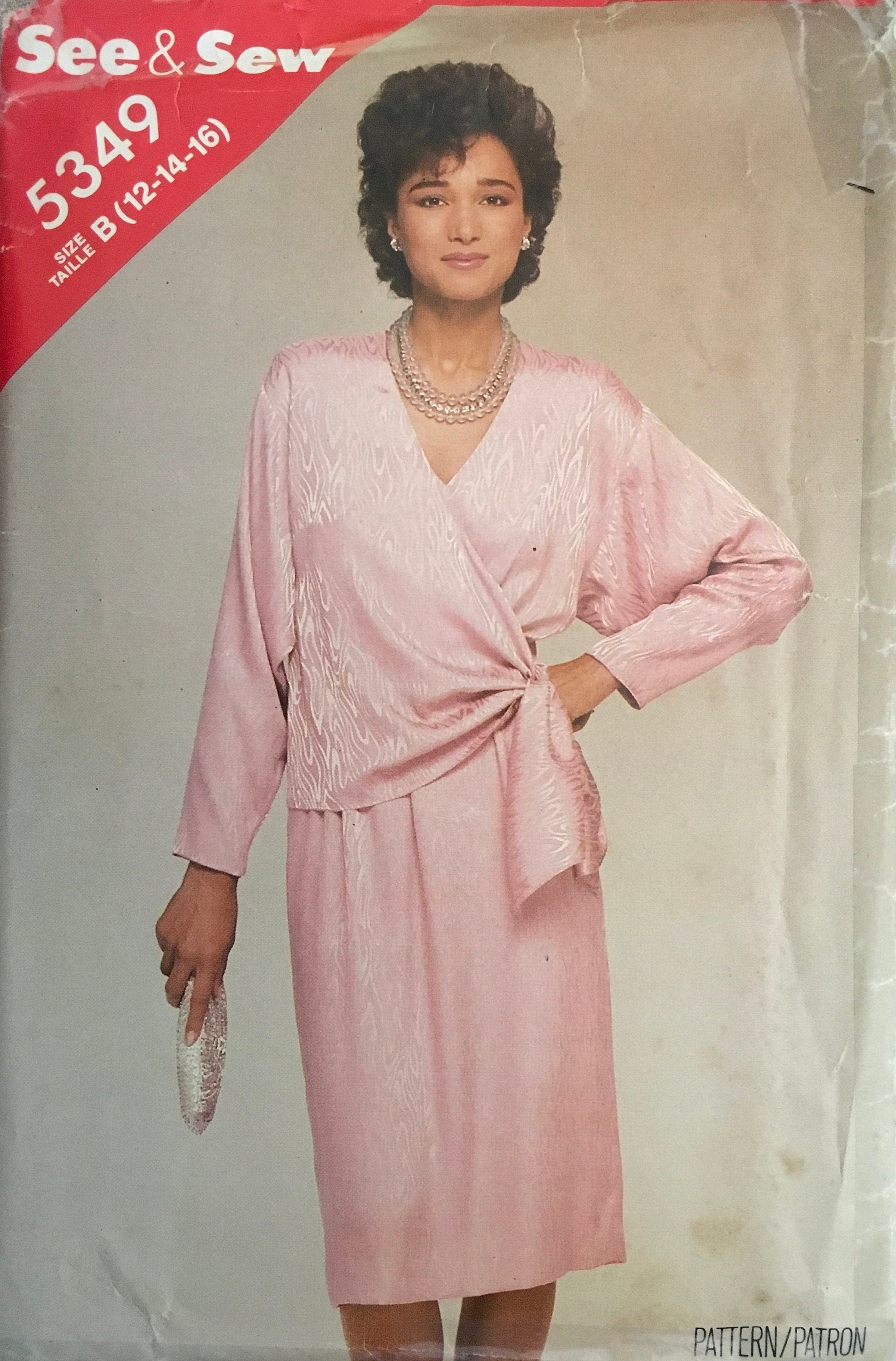 See & Sew 5349 Sewing Pattern (Vintage) CUT