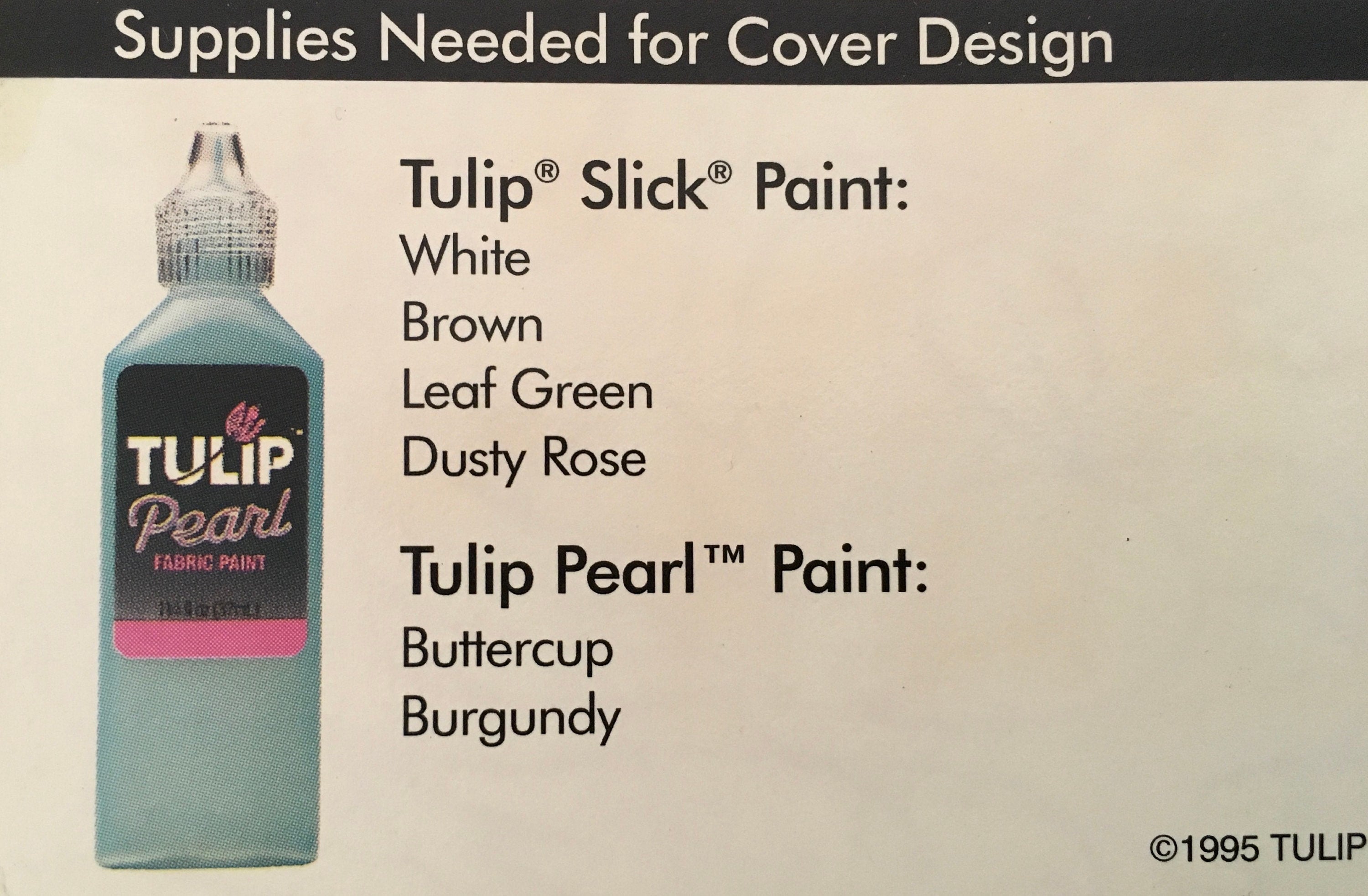 Tulip Iron-On Transfer (Vintage) UNCUT