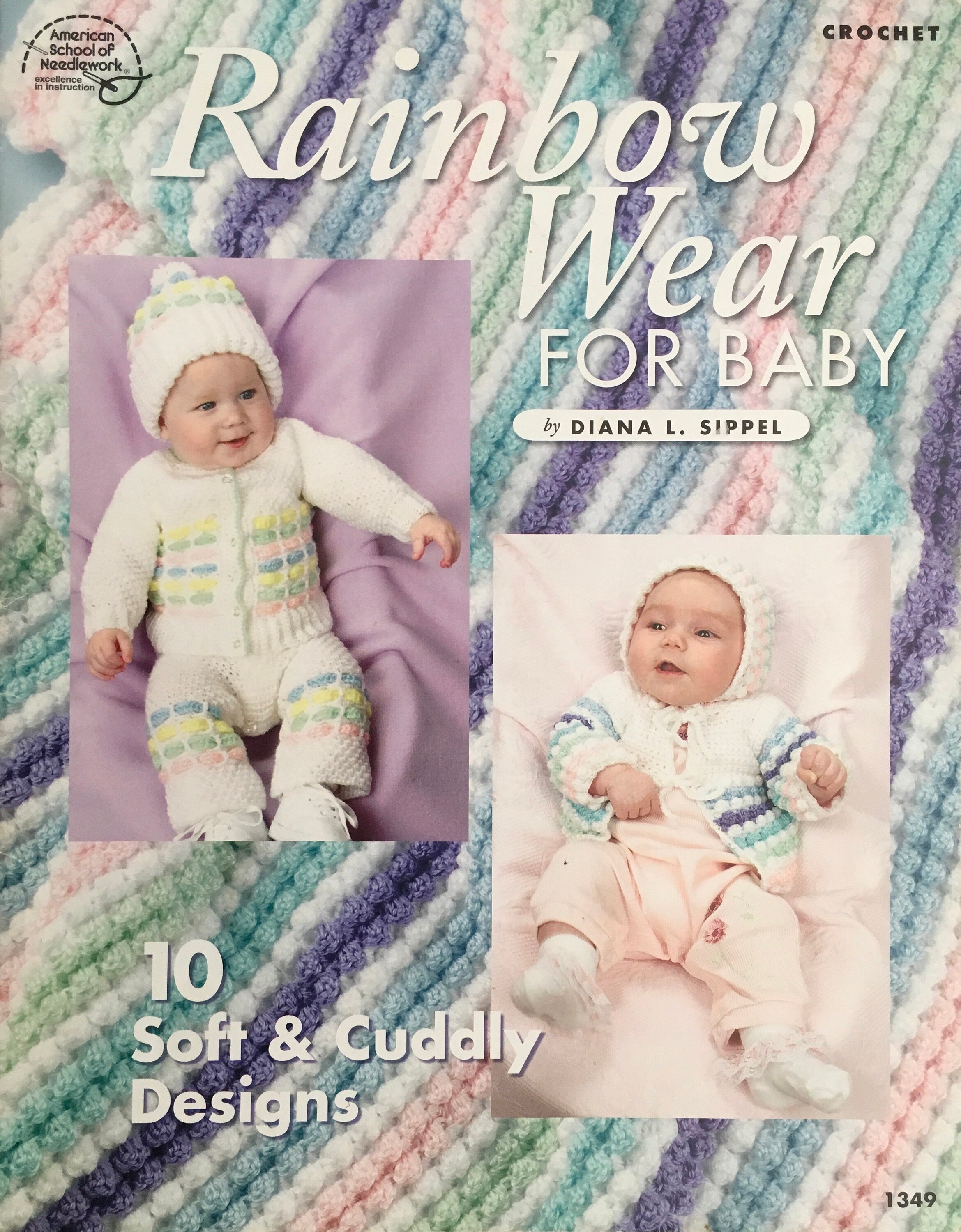 Crochet Leaflet "Rainbow Wear For Baby" (Vintage)