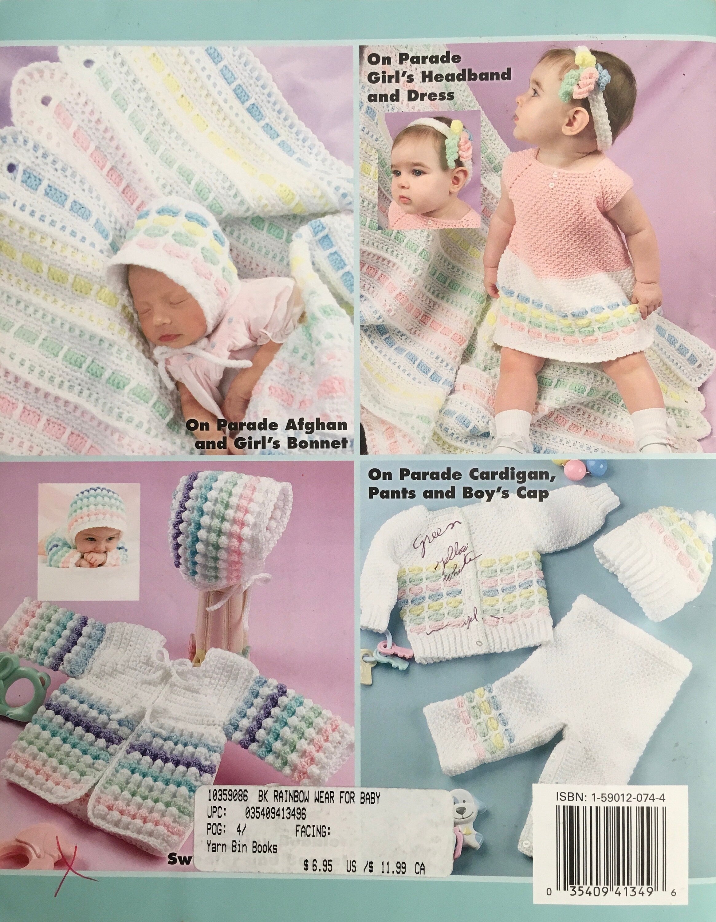 Crochet Leaflet "Rainbow Wear For Baby" (Vintage)