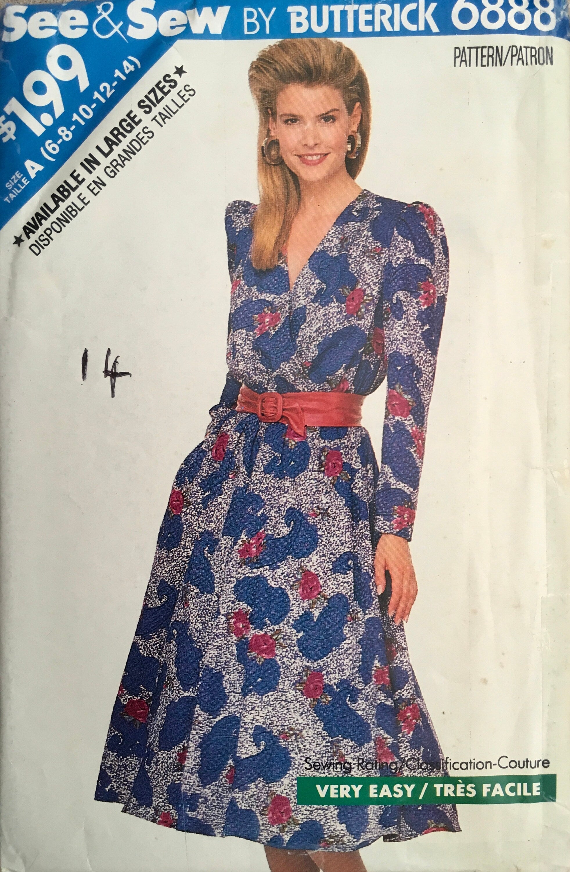 See & Sew 6888 Sewing Pattern (Vintage) CUT